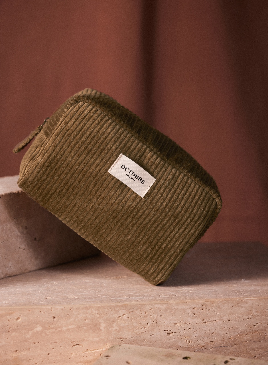 Twyman Corduroy Toiletry bag Big Rib Tobacco