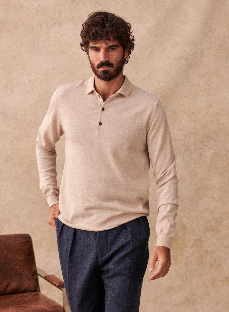 Mike Sweater Mottled Beige