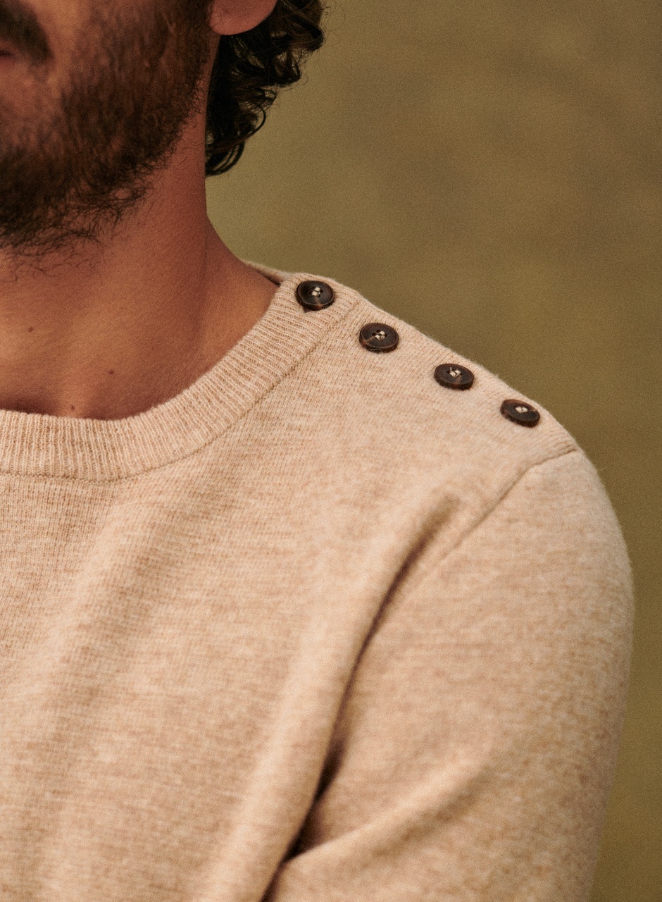 Grisons Sweater Mottled Beige