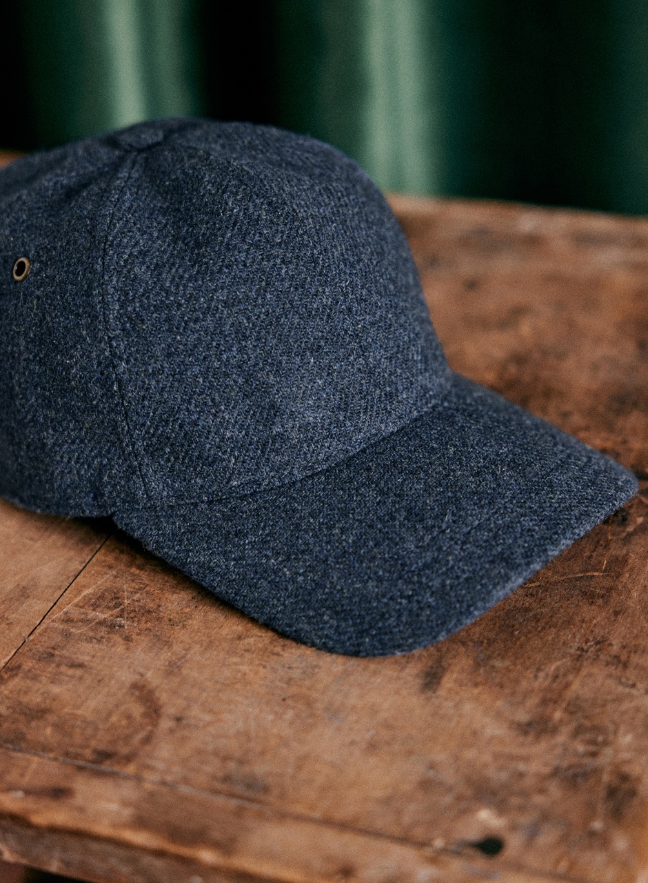 Chase Tweed Cap Mottled Blue