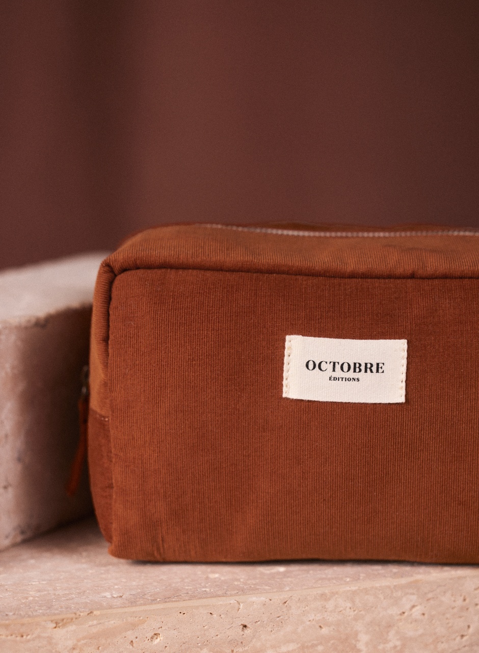 Twyman Corduroy Toiletry bag Camel
