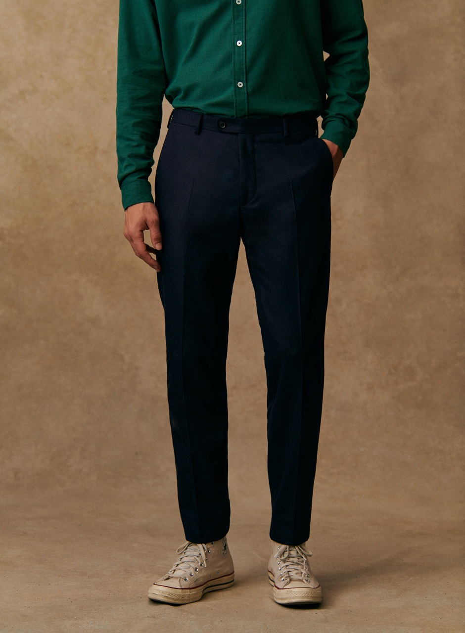 Carl Trousers Navy Blue