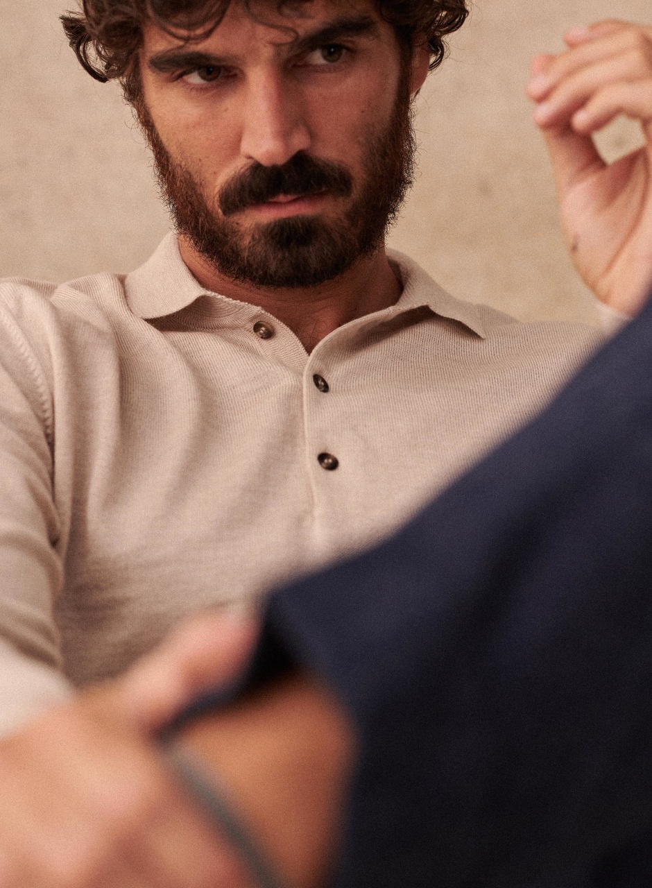 Mike Sweater Mottled Beige