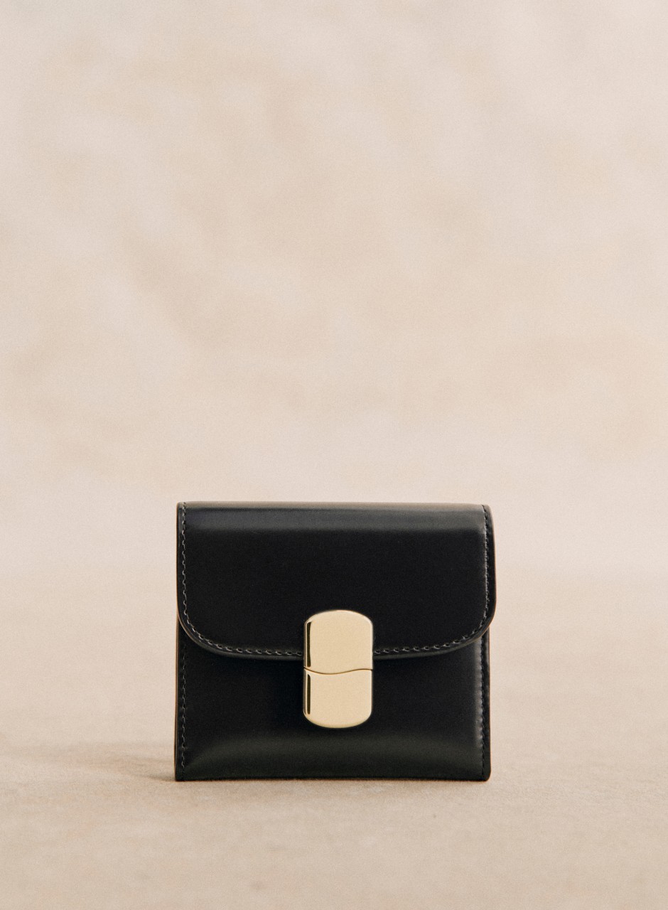 Small Milo Wallet Glossy Black