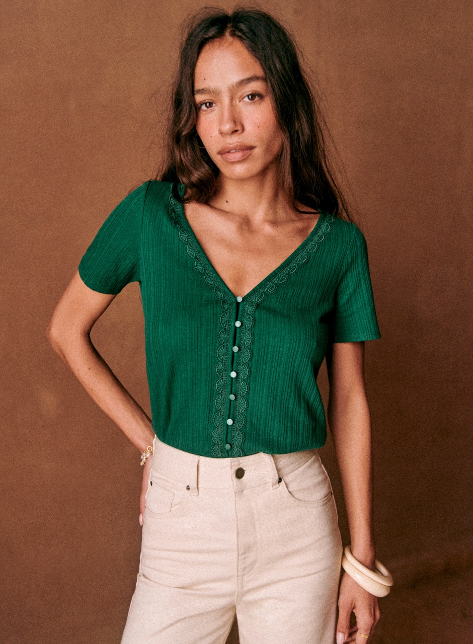 Maddie T-Shirt Emerald Green