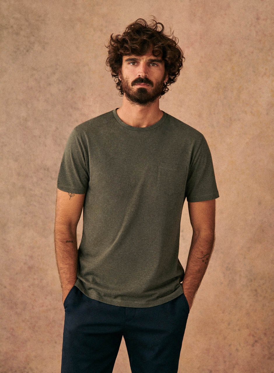 Sonny T-shirt Mottled Khaki