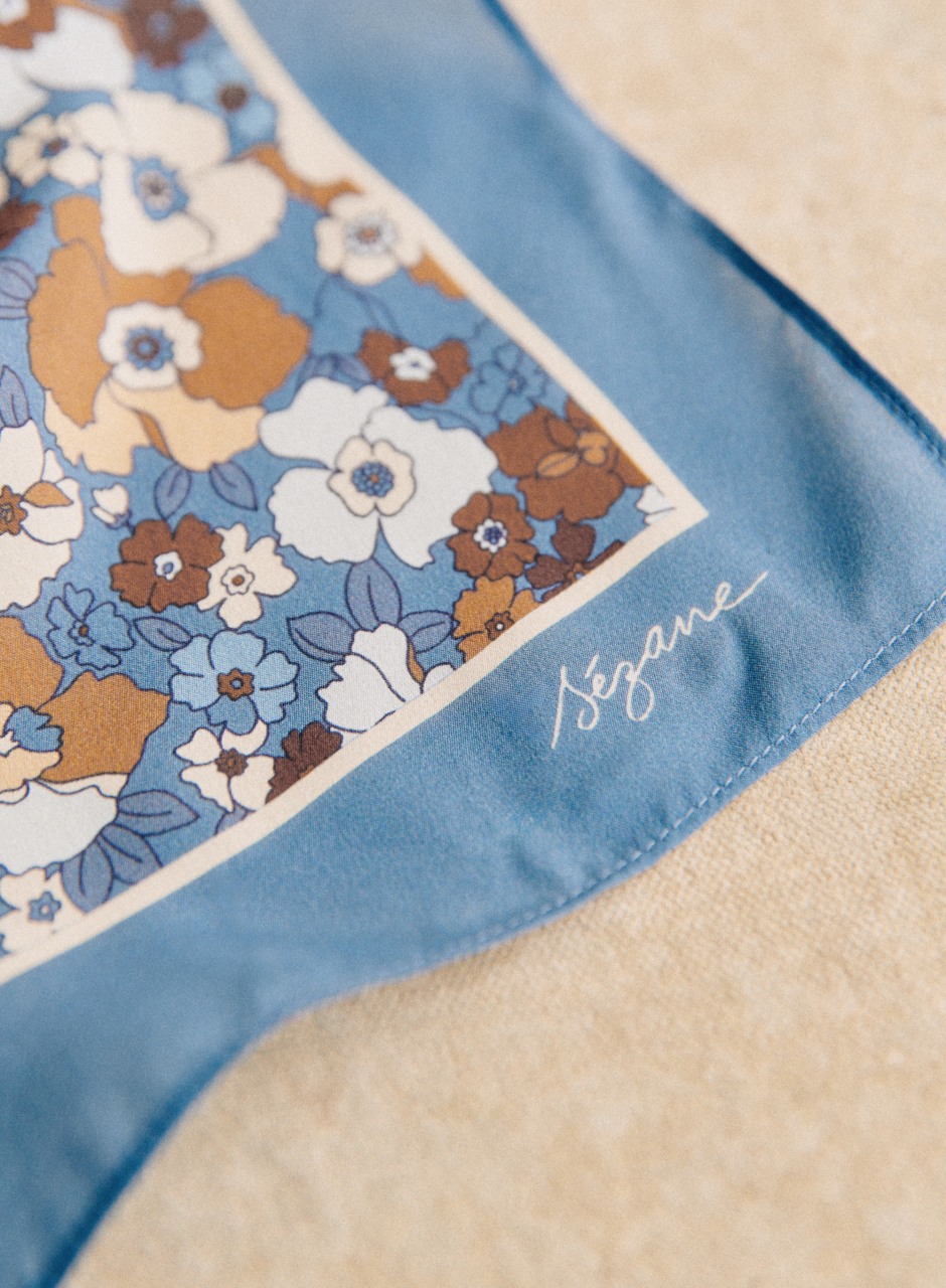 Cleopatra Scarf Pastel Blossom Print