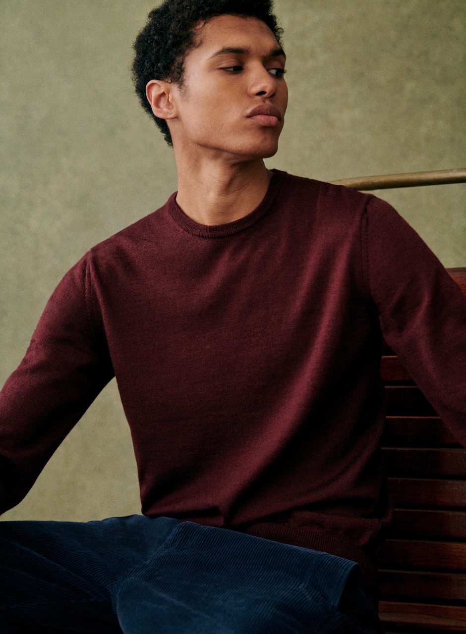 Nils Sweater Burgundy