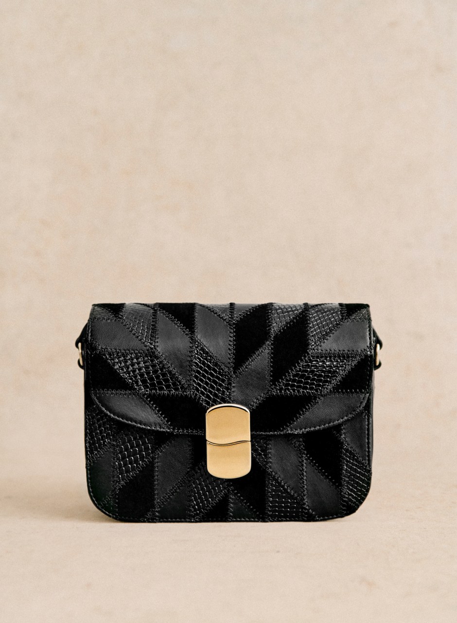 Mini Milo Classic Bag Black Multi Patchwork