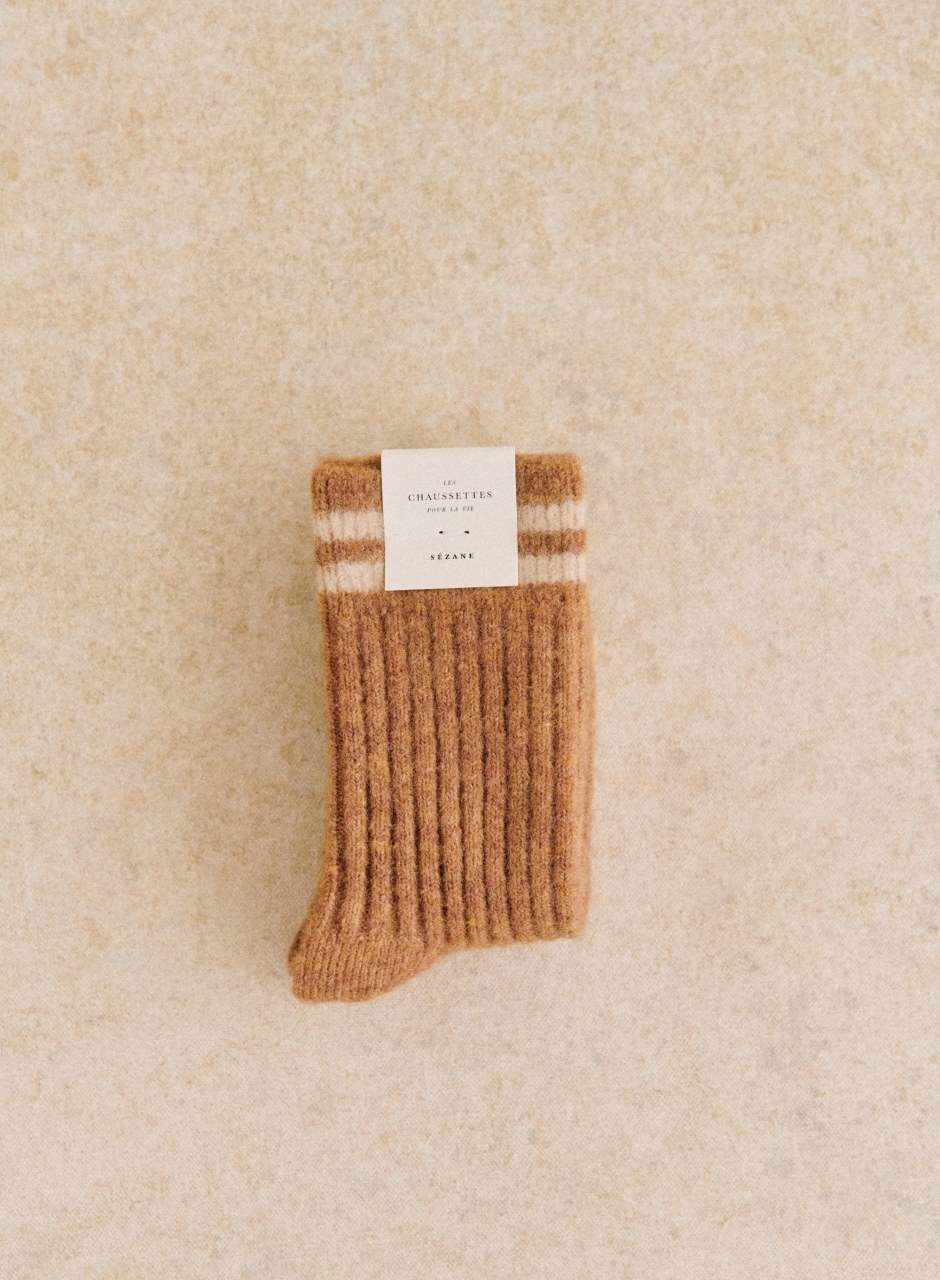Jill socks Mottled Camel / Beige