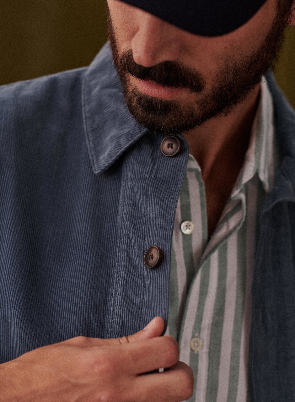 Corduroy Will Jacket Steel Blue