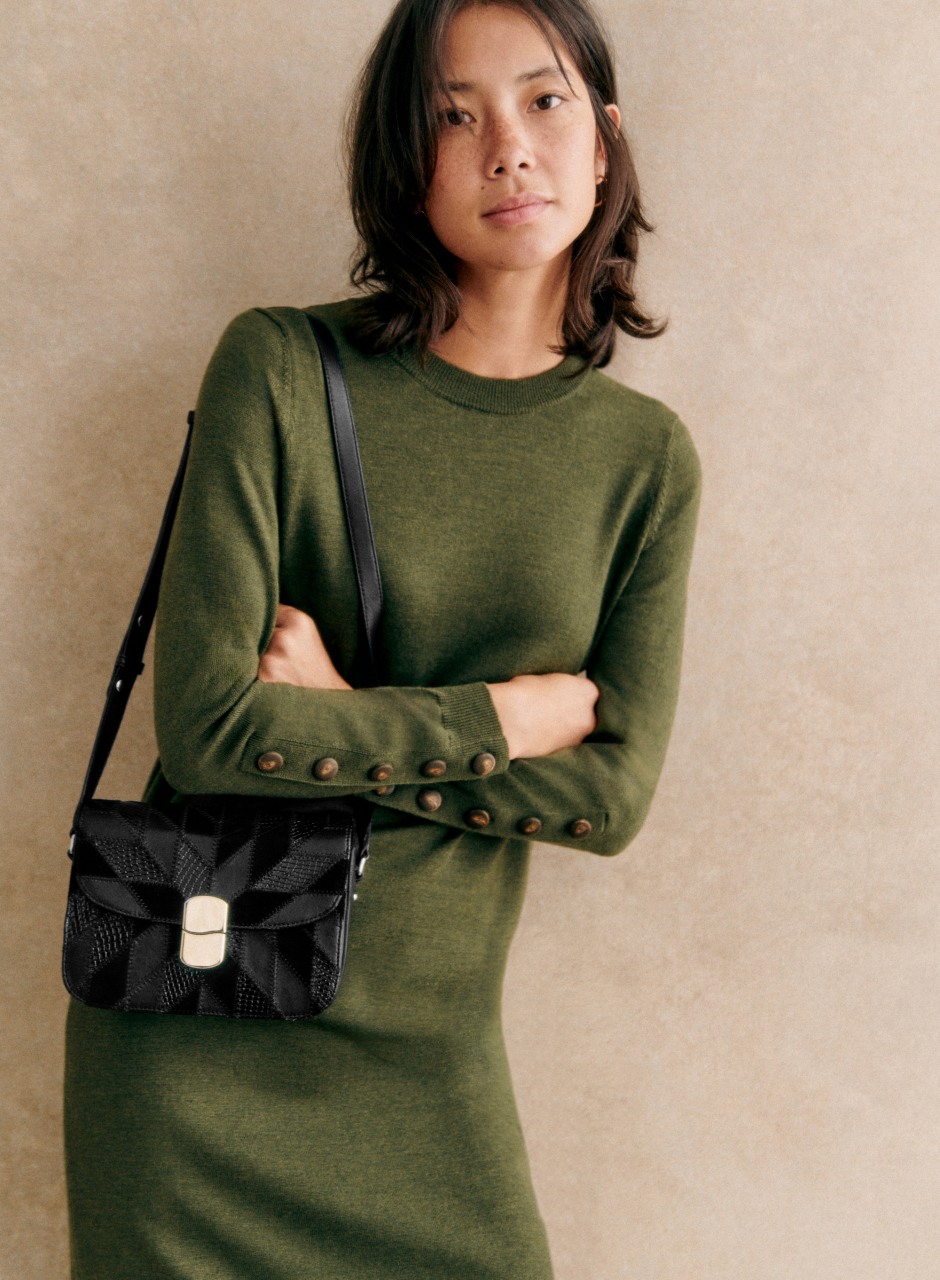 Mini Milo Classic Bag Black Multi Patchwork