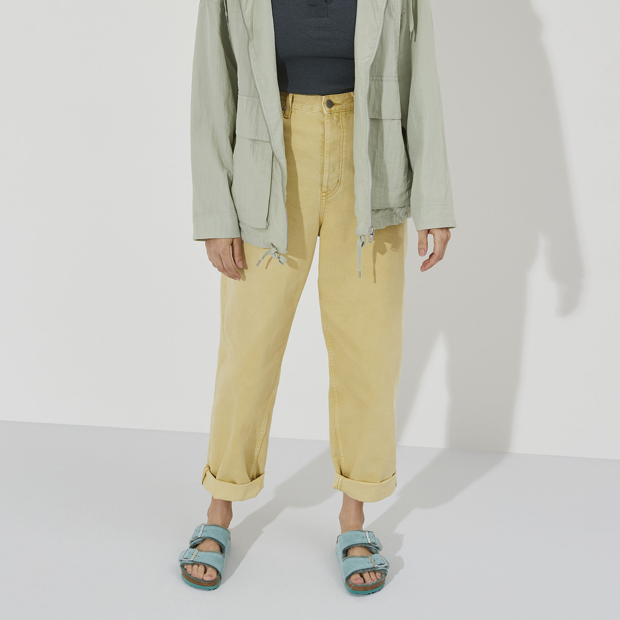 Arizona Shearling Suede Leather