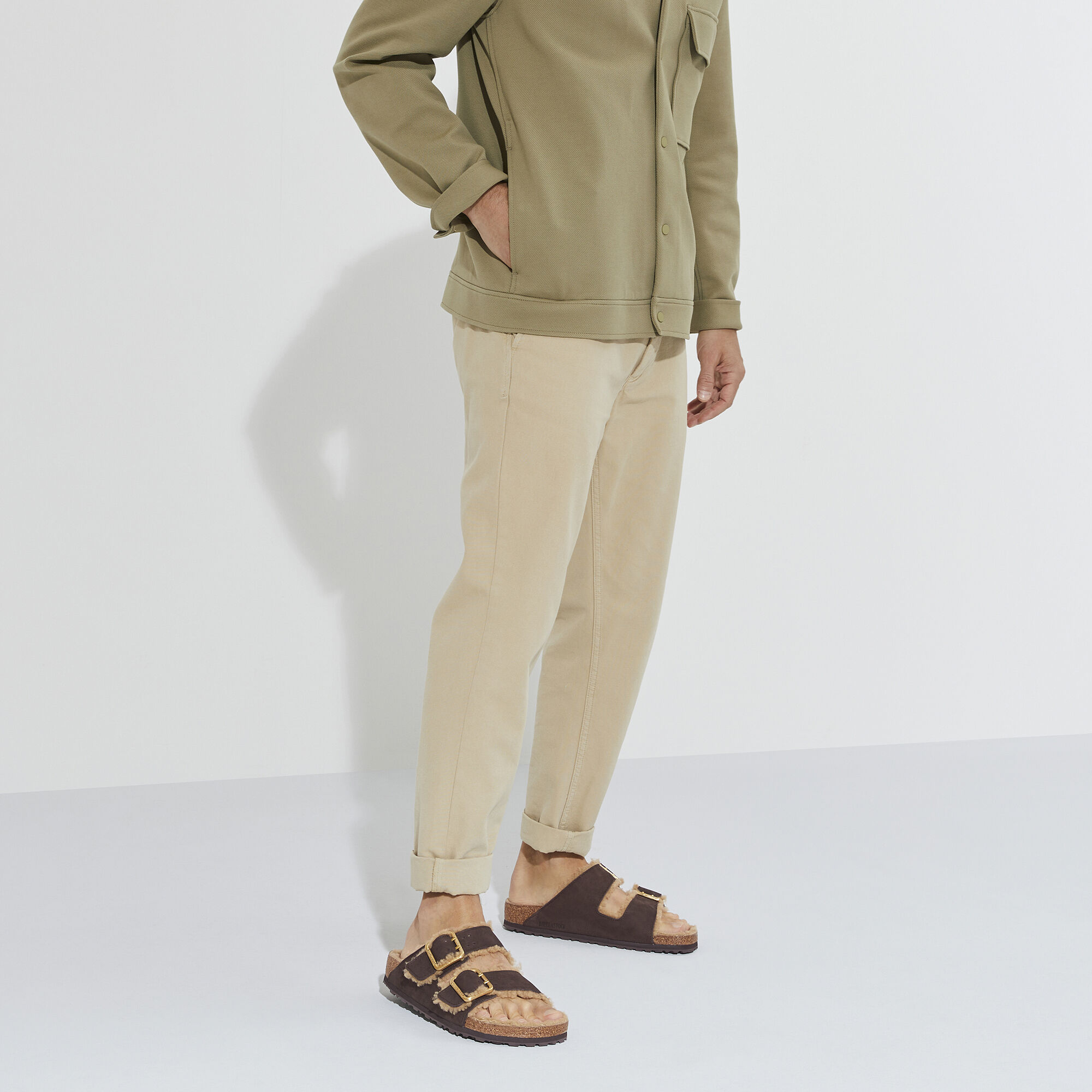 Arizona Bold Shearling Natural Leather Nubuck