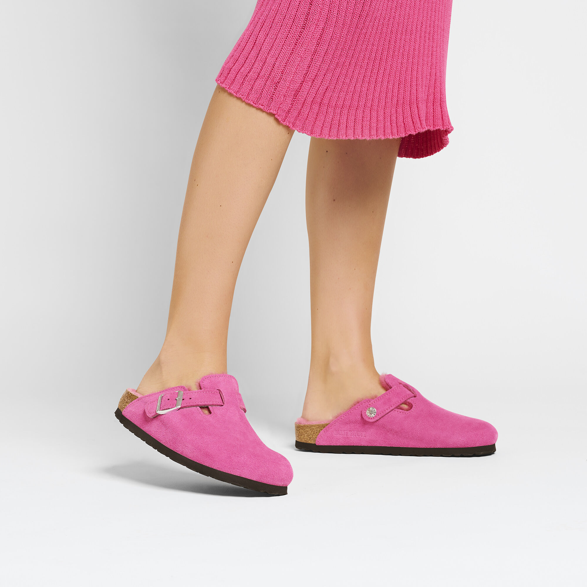 Boston Shearling Suede Leather Coated