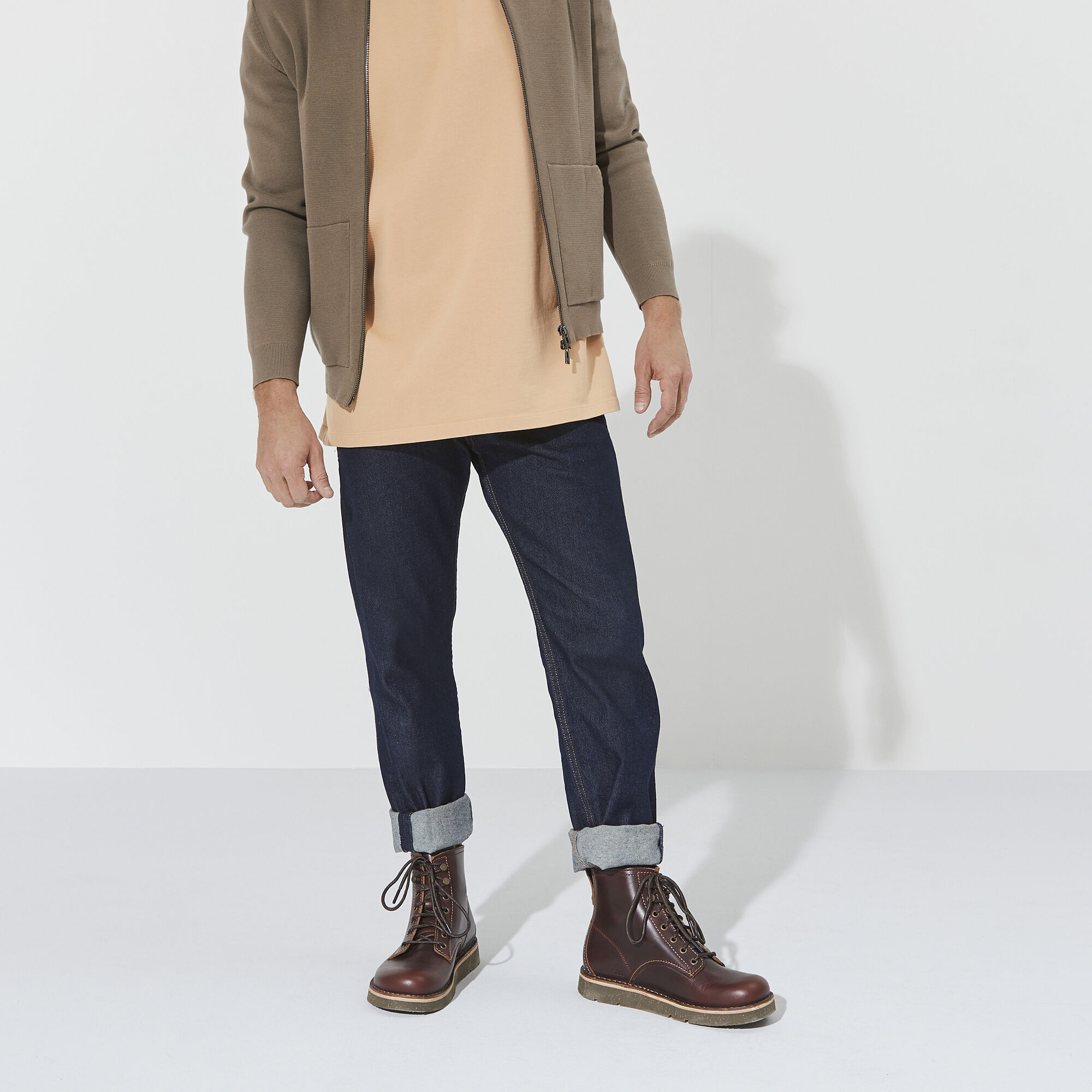 Birmingham Lace Men Natural Leather Oiled