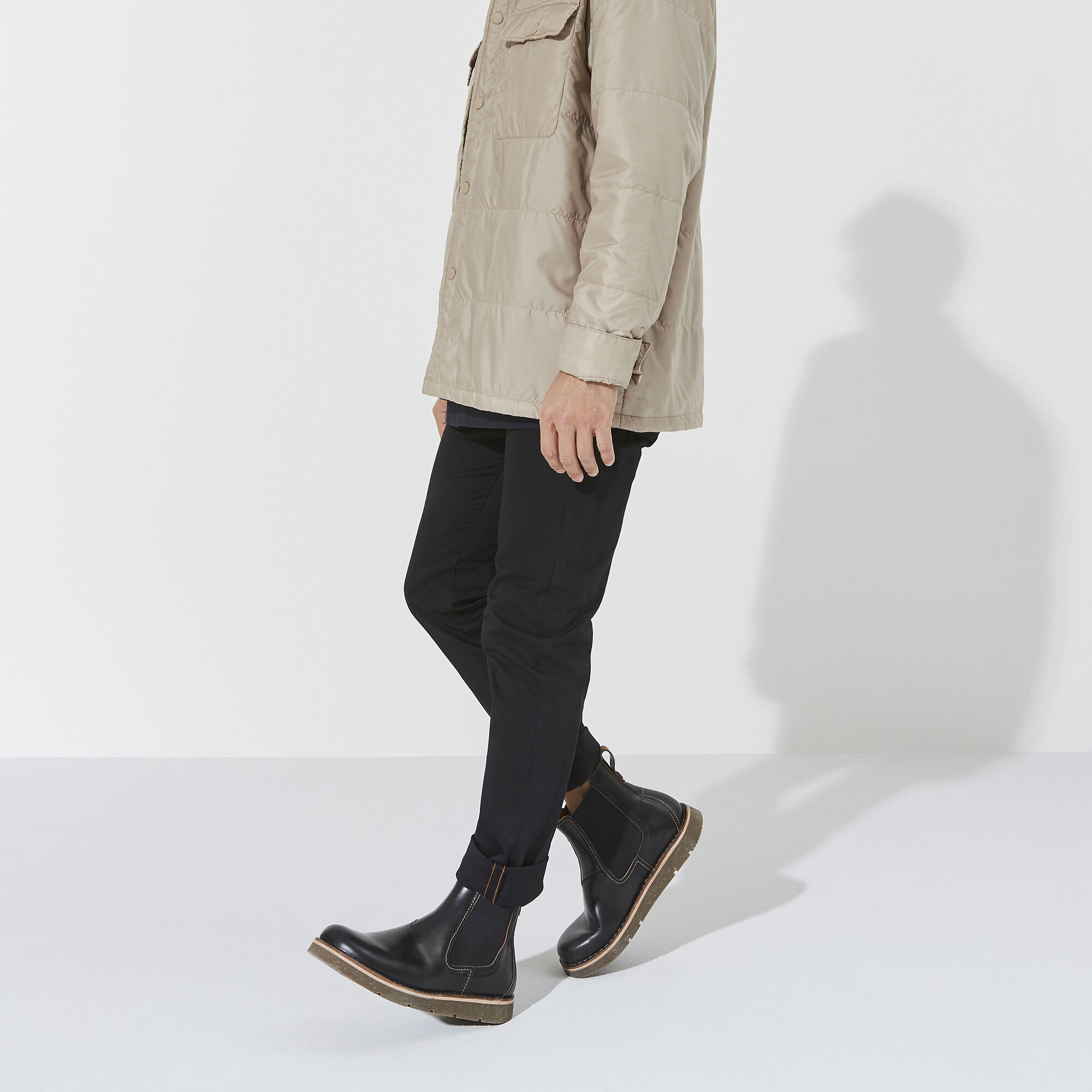 Birmingham Slip On Men Natural Leather Oiled