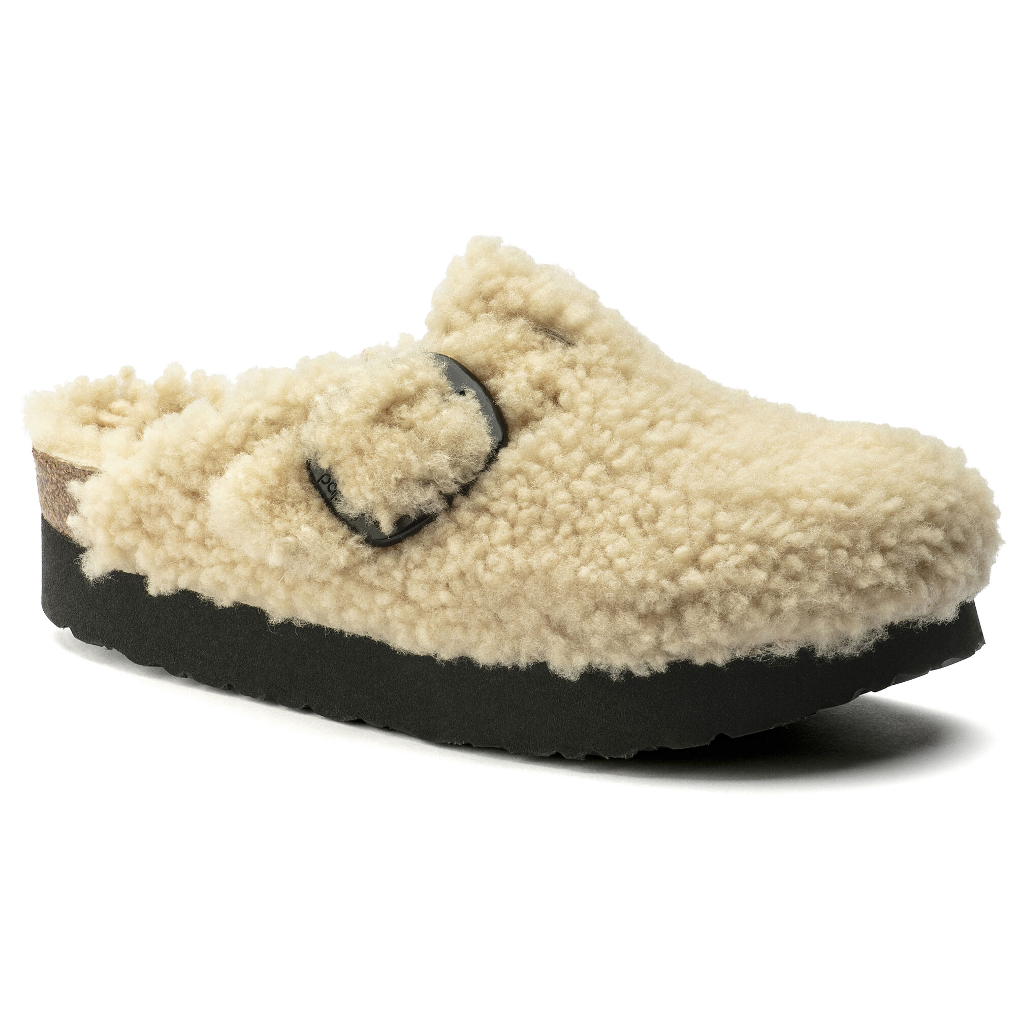 Boston Big Buckle Platform Shearling