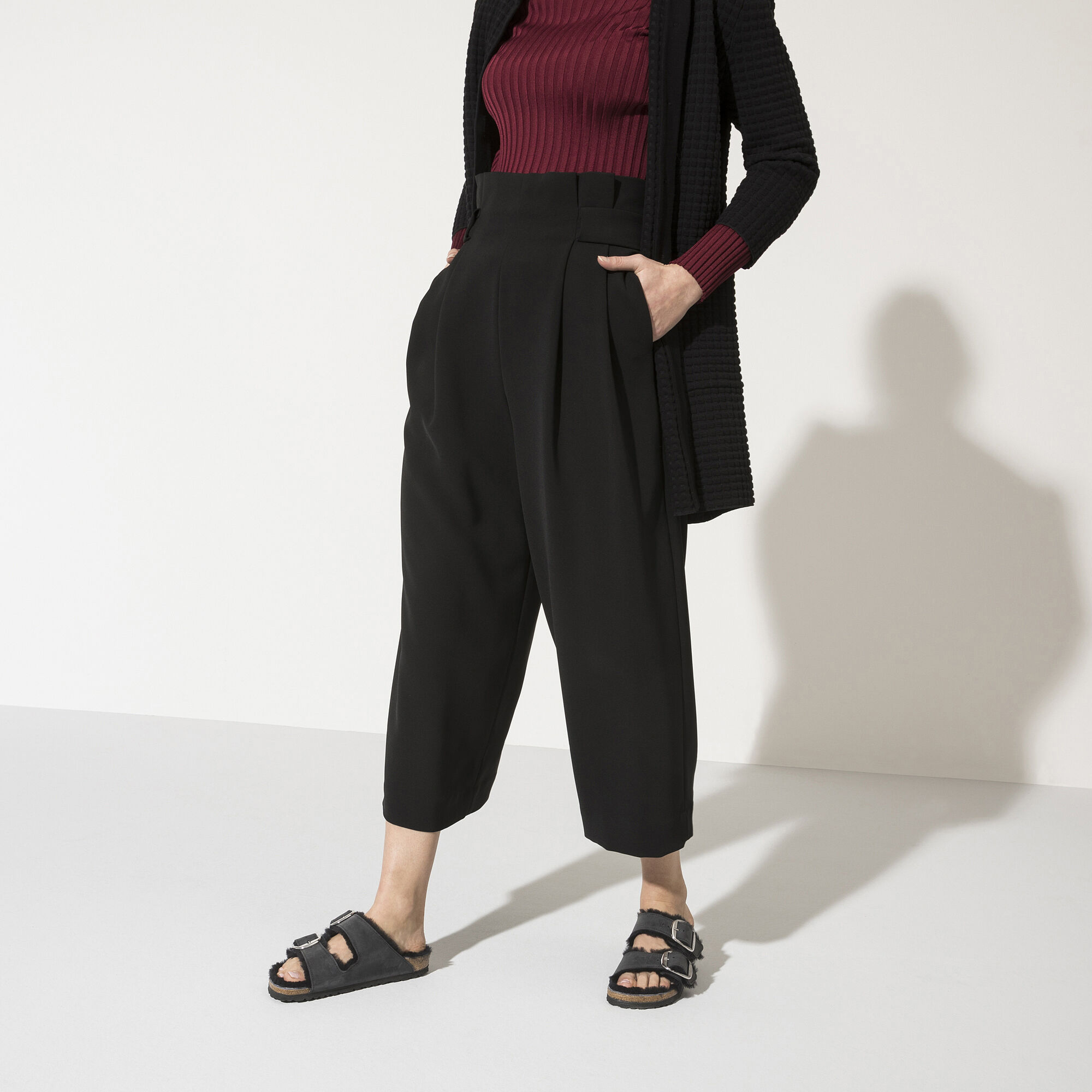 Arizona Big Buckle Shearling Natural Leather Oiled