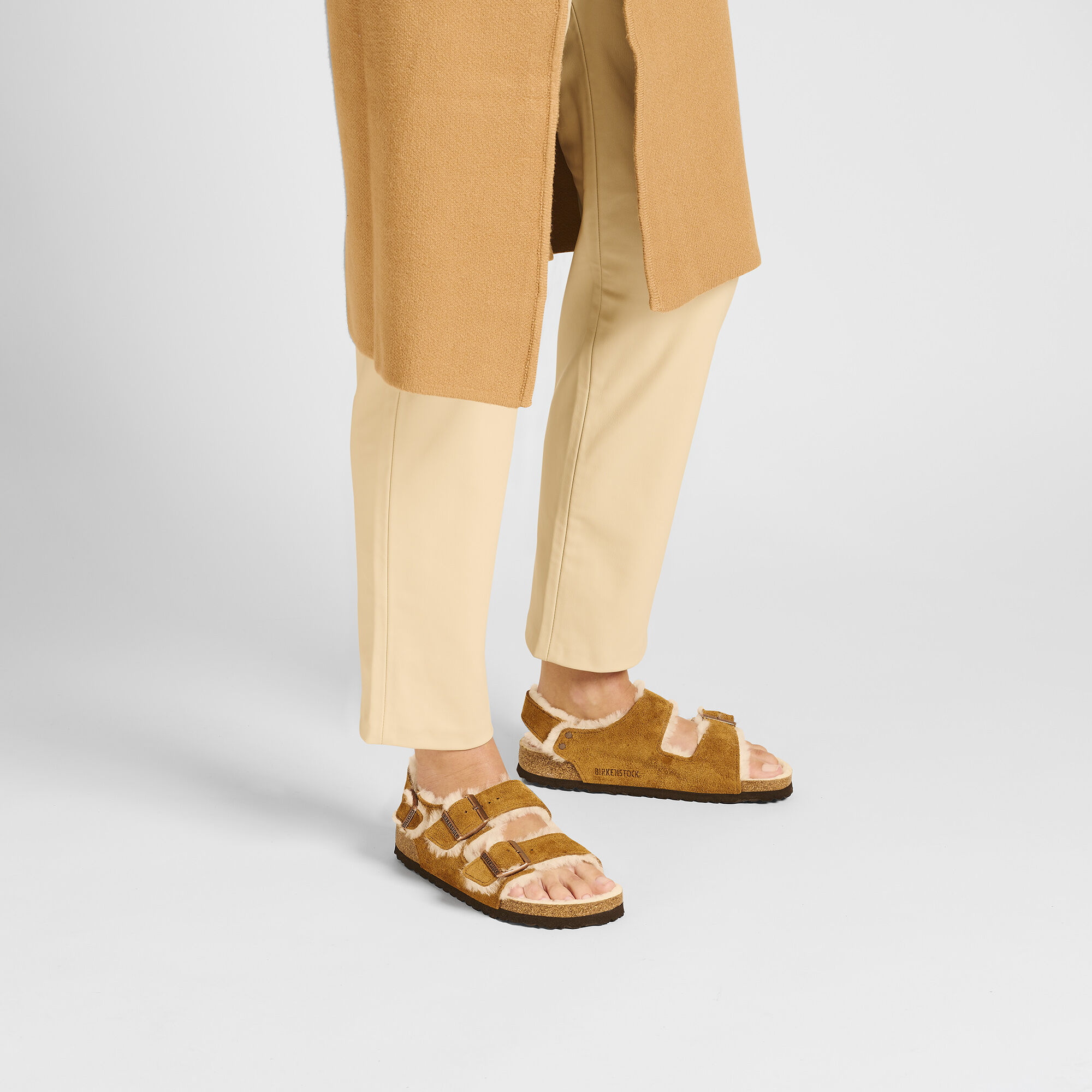 Milano Suede Shearling Suede Leather Coated