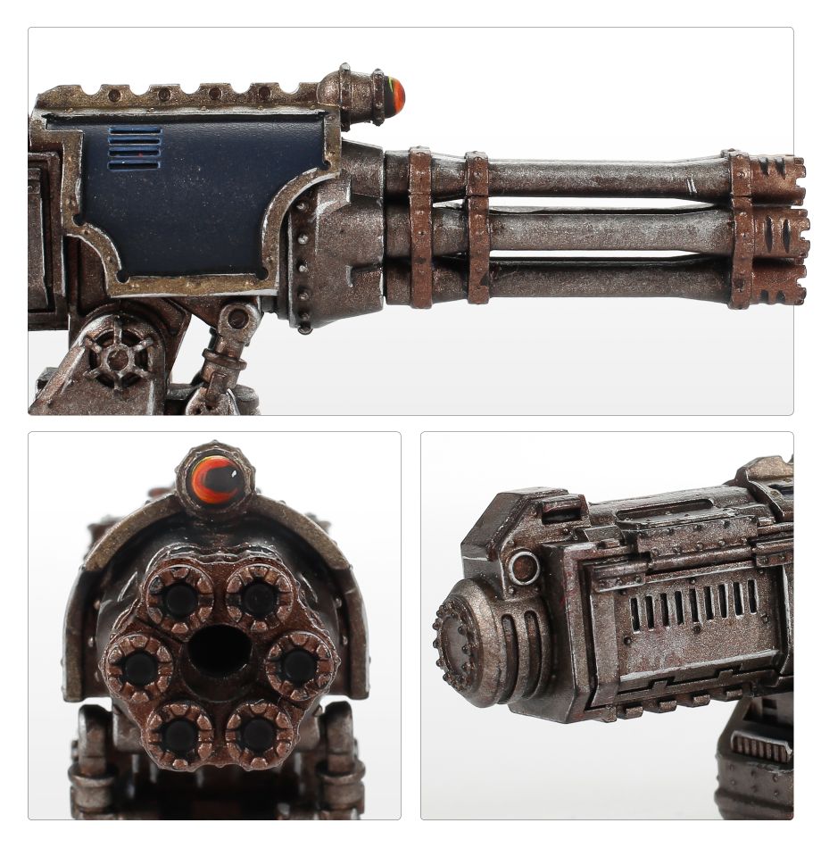 Adeptus Titanicus Warlord Battle Titan Paired Gatling Blasters