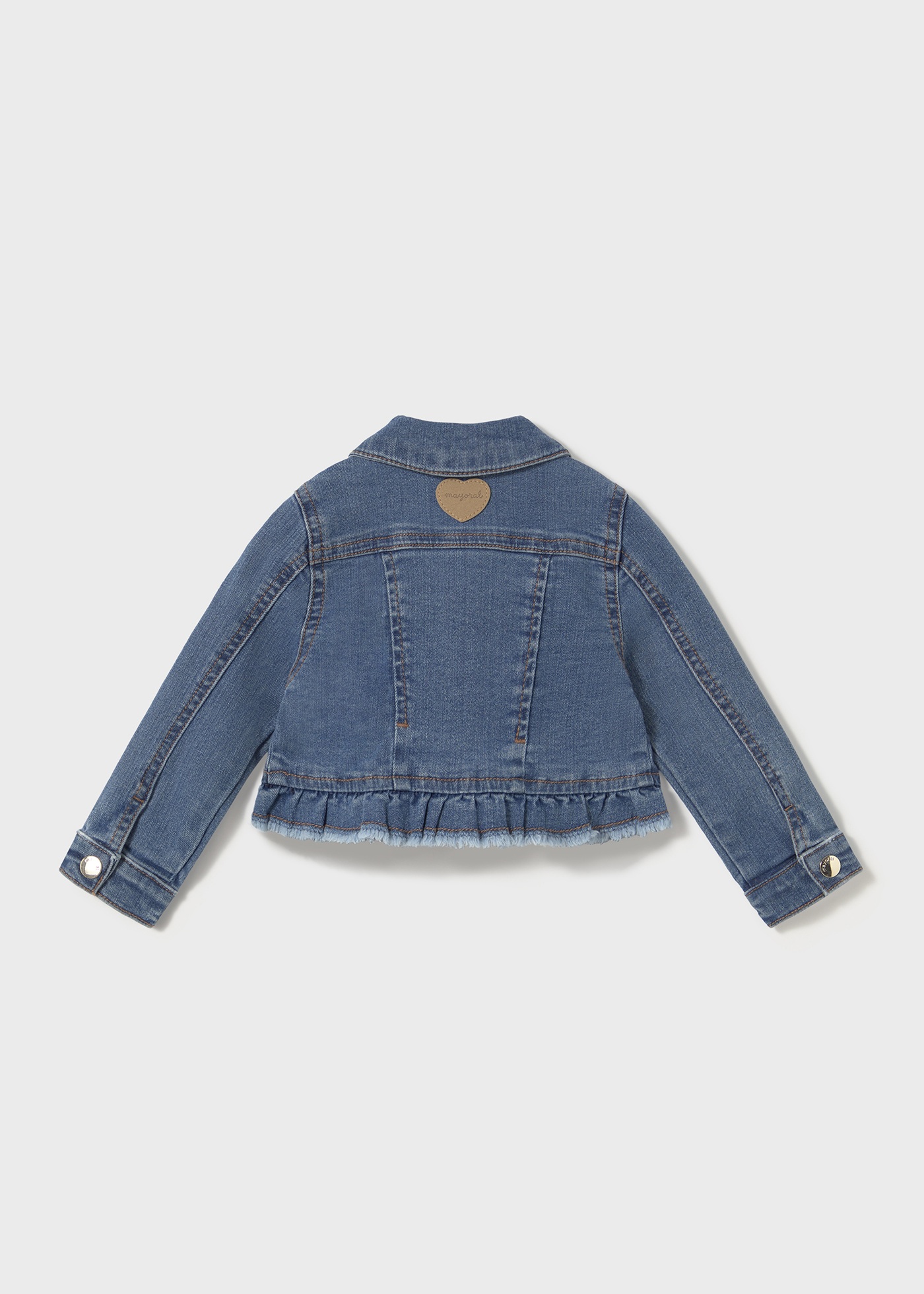 Baby ruffle denim jacket