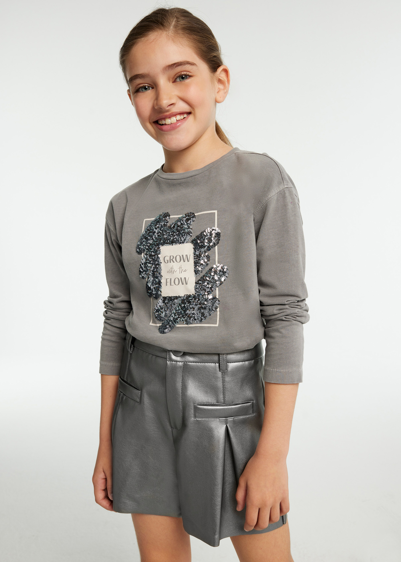 Girl Faux Leather Shorts