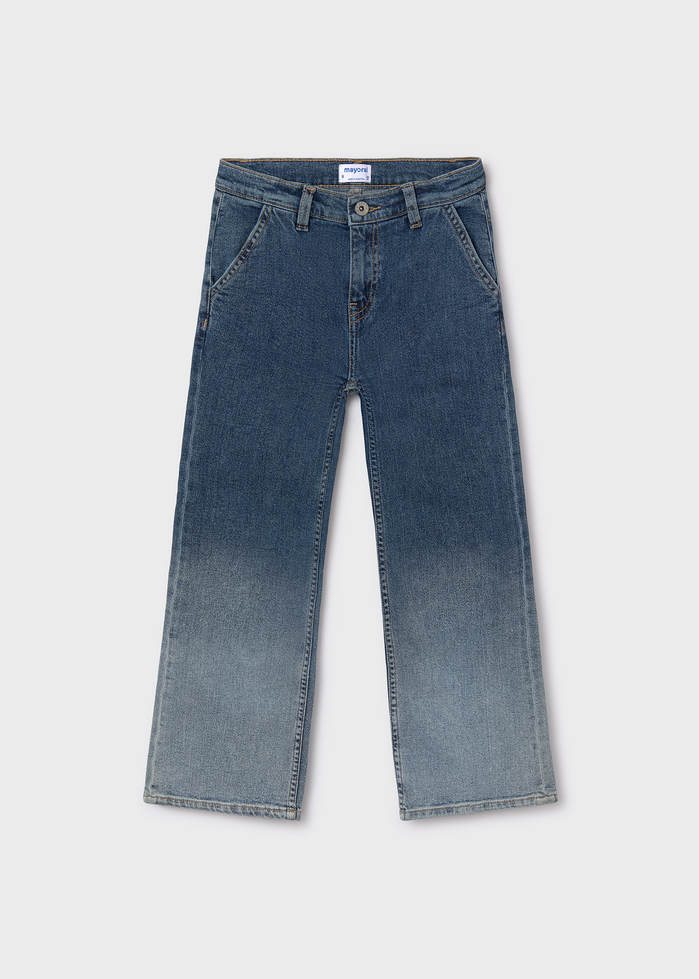 Girl Gradient Wide Jeans