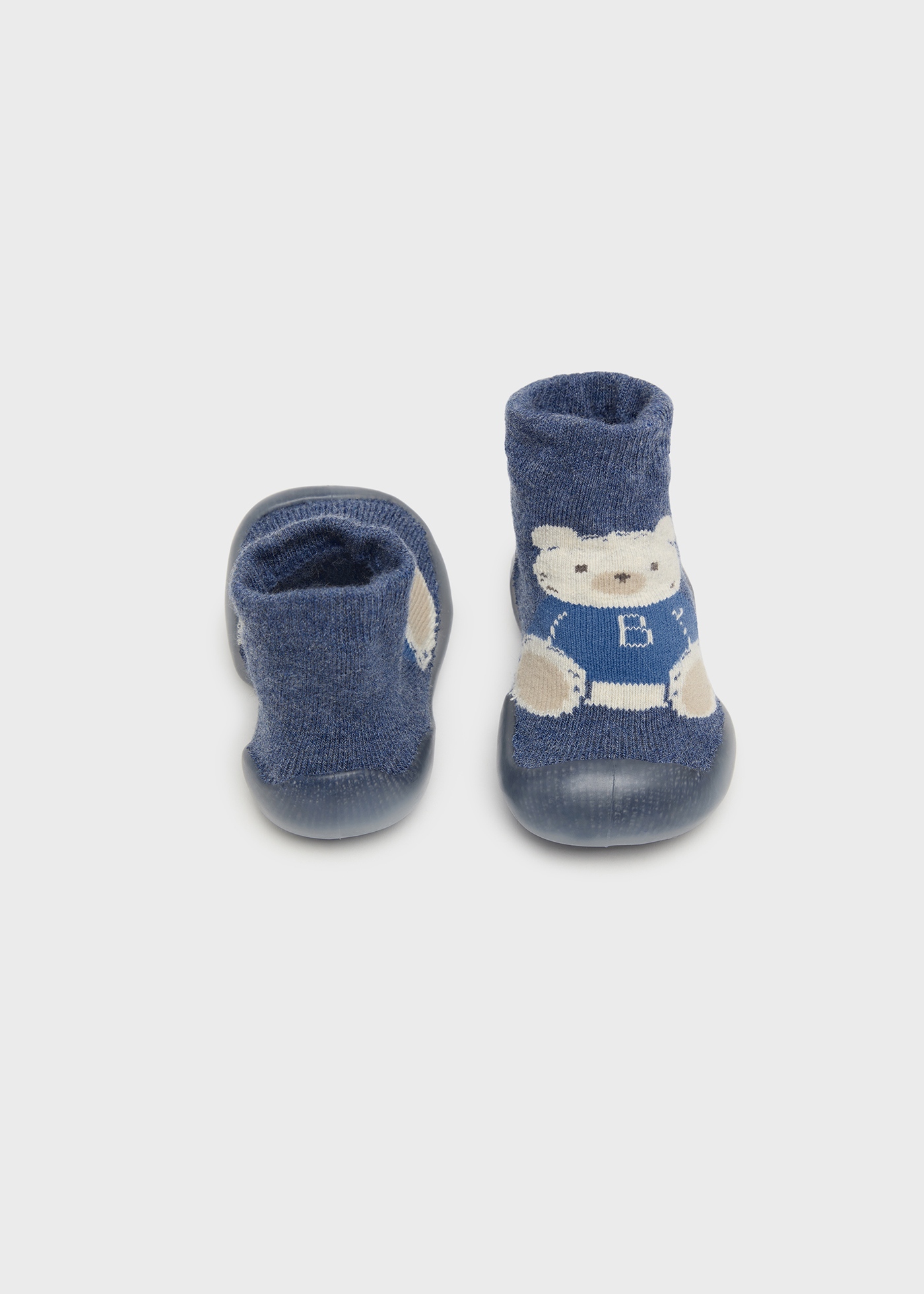 Newborn Boy Non-Slip Bear Socks