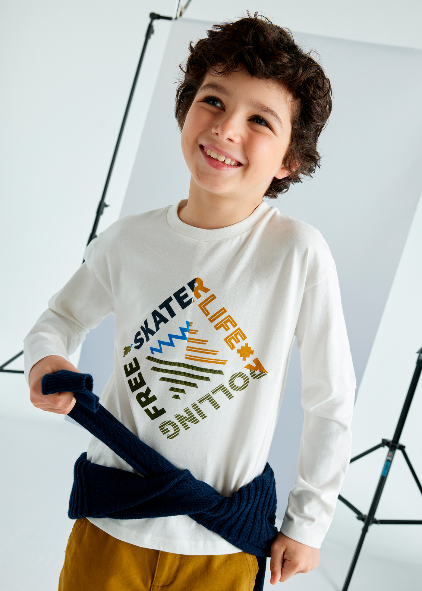 Boy Text Print T-Shirt