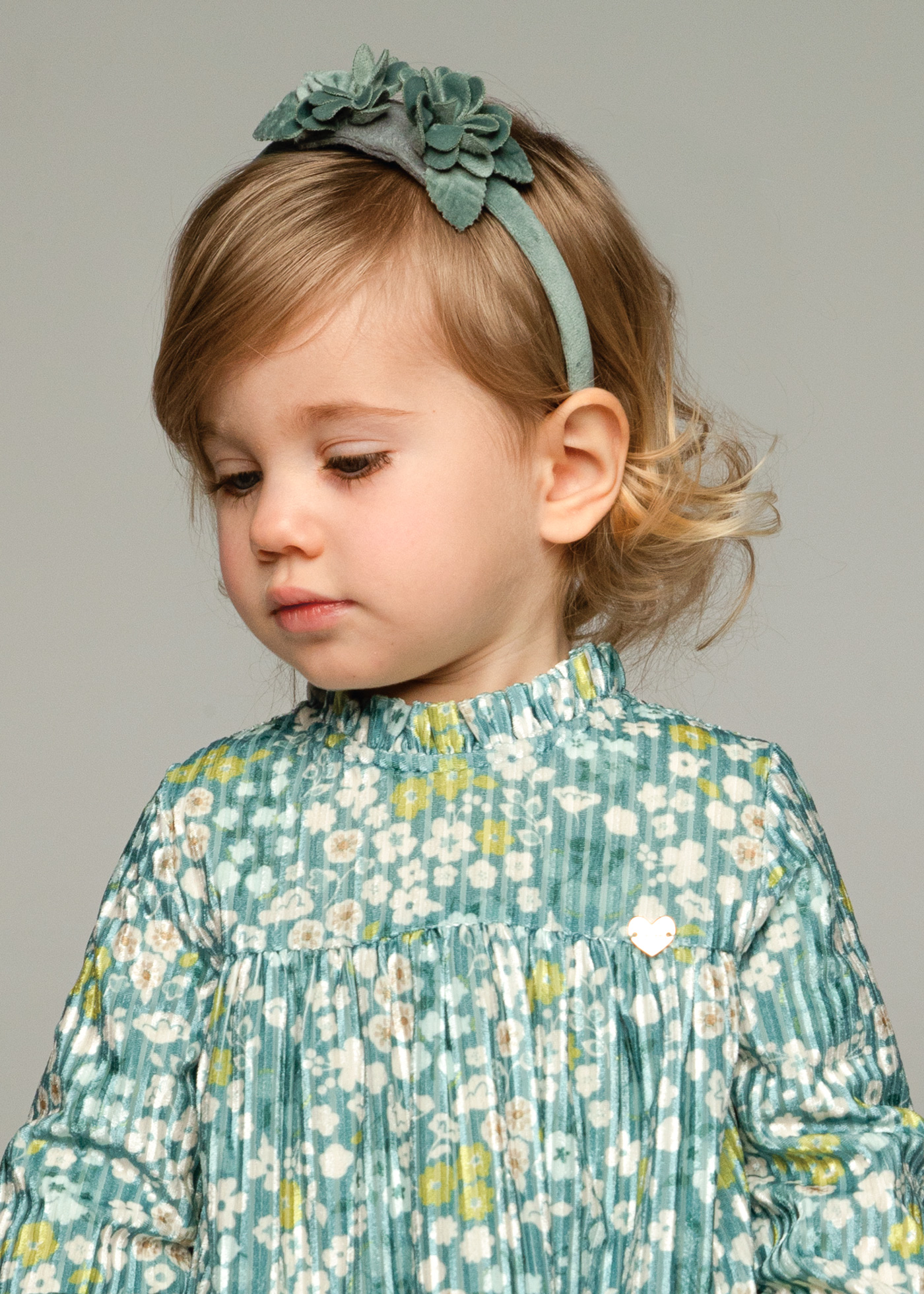 Baby Velvet Floral Dress