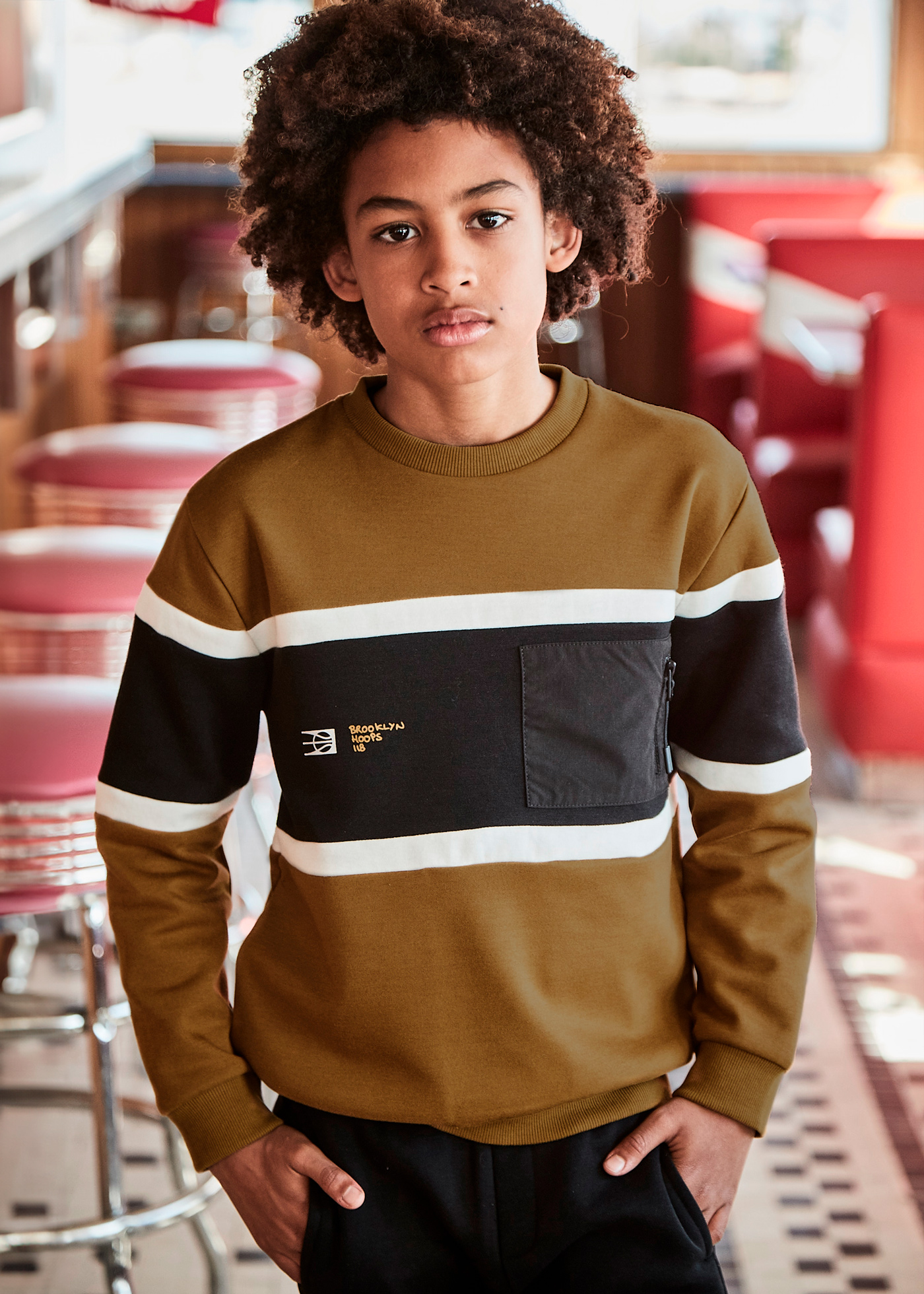 Boy Block Colour Jumper