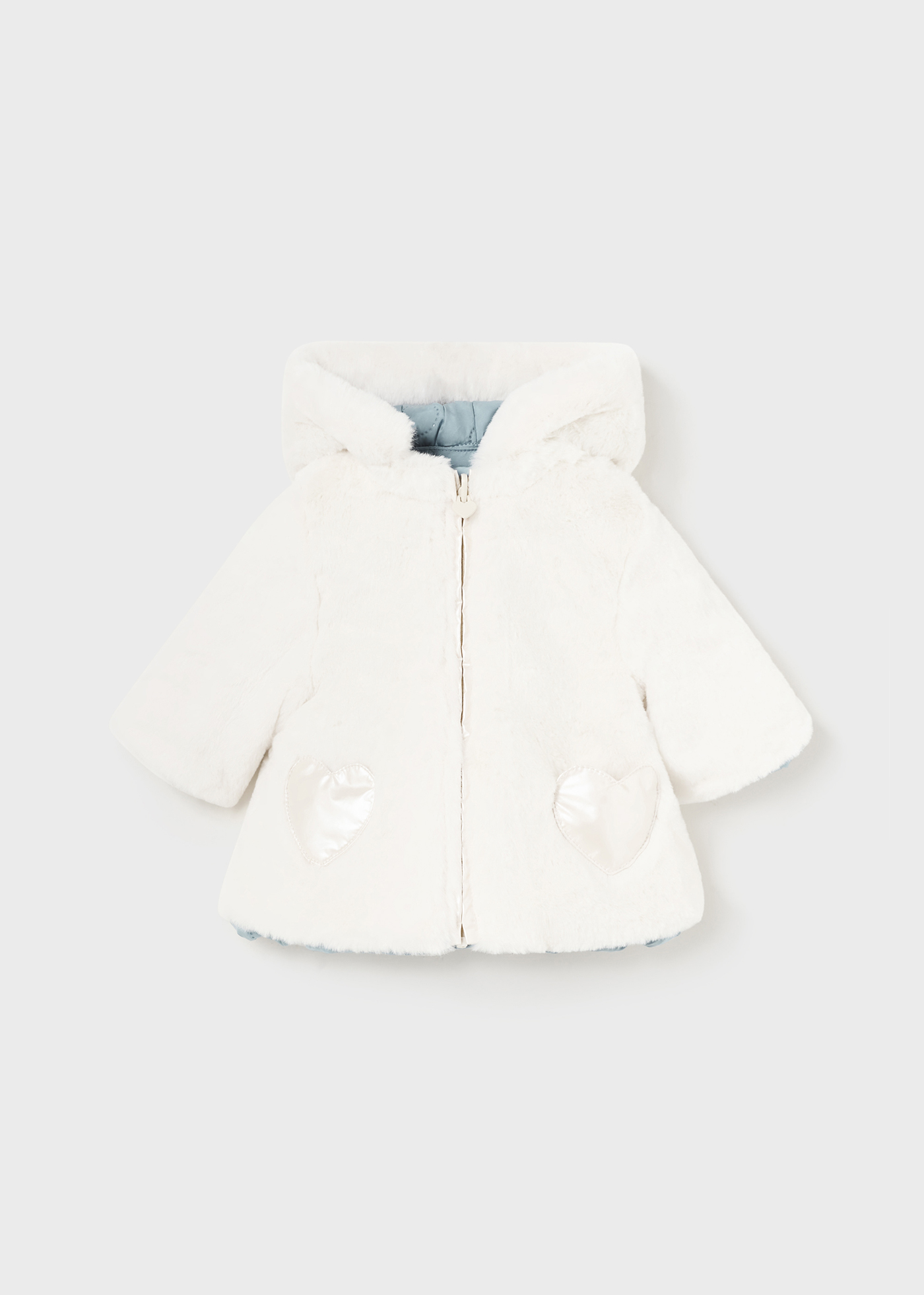 Newborn Girl Reversible Coat