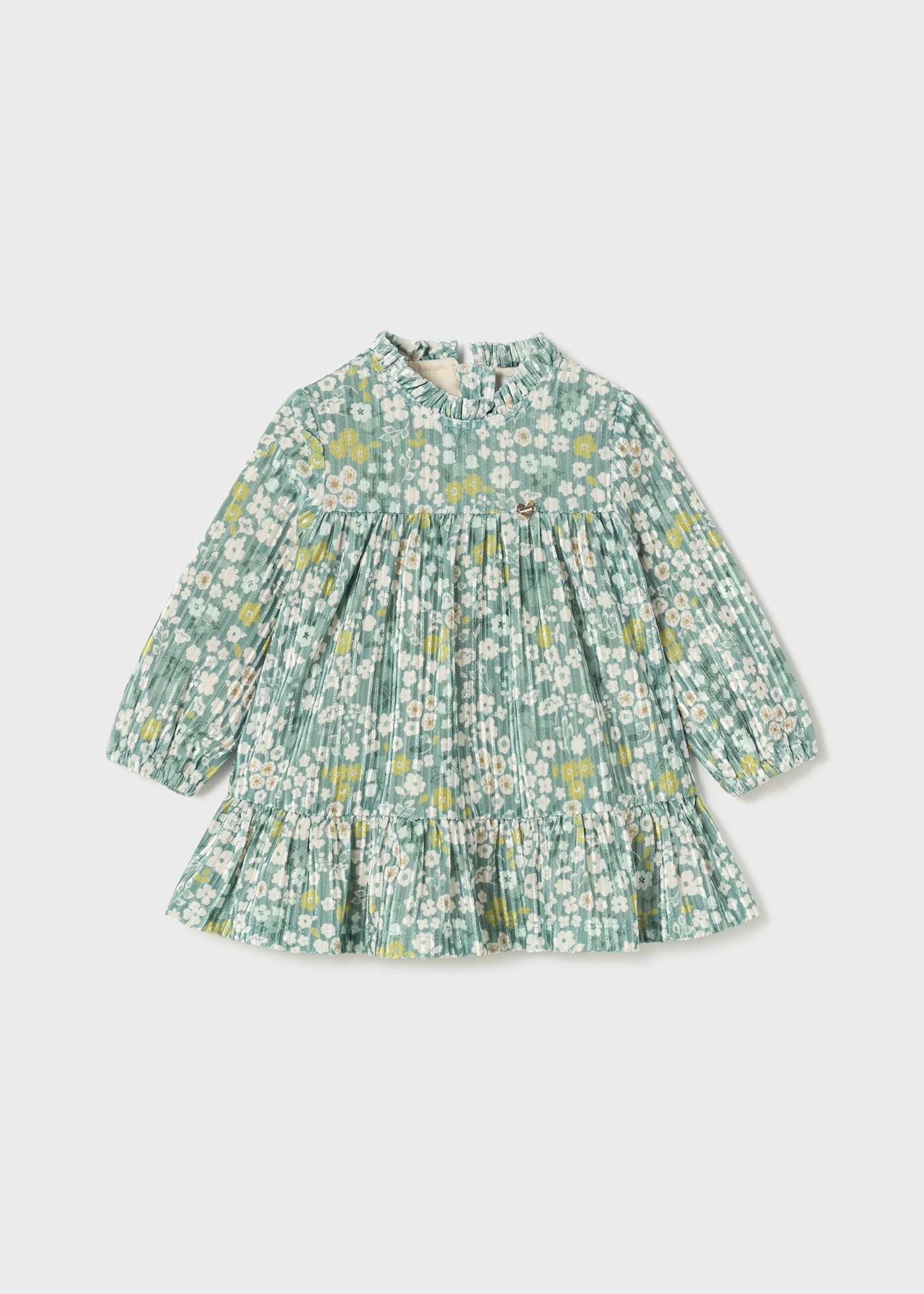 Baby Velvet Floral Dress