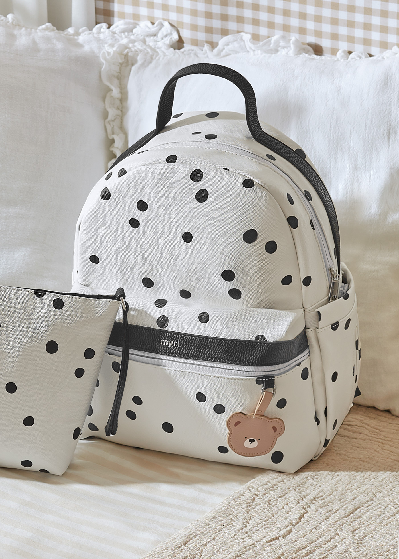 Print backpack baby