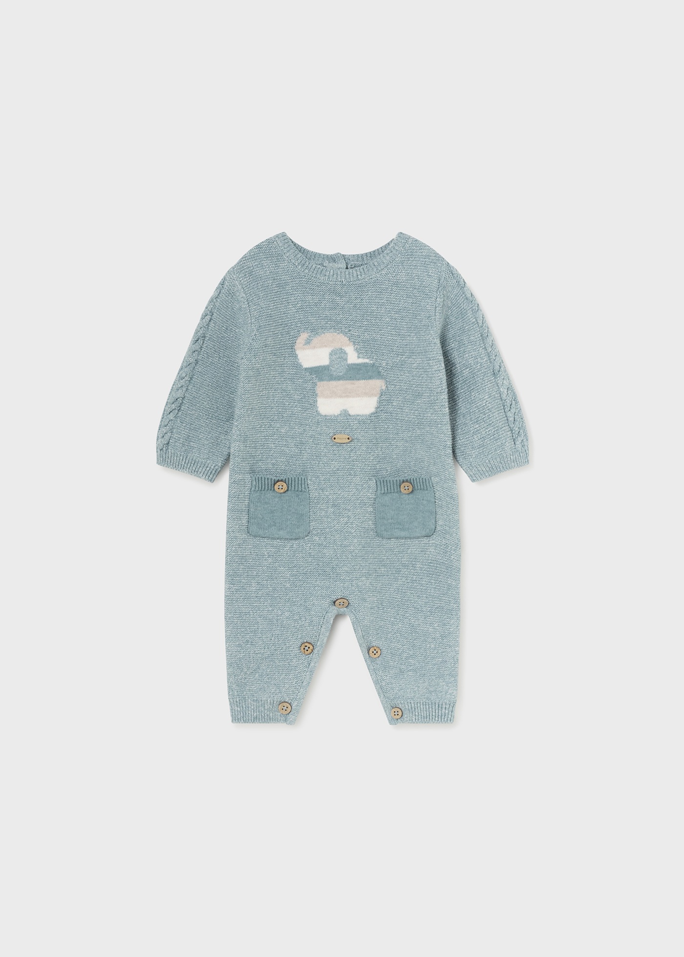 Newborn Boy Tricot Romper