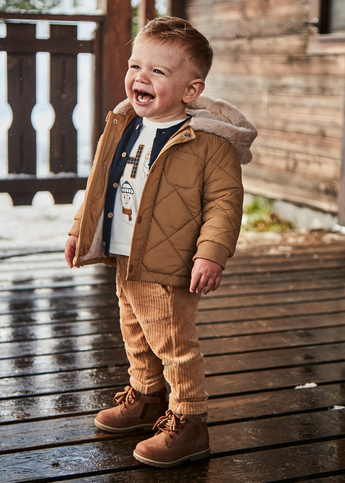 Baby Corduroy Jogger Style Trousers