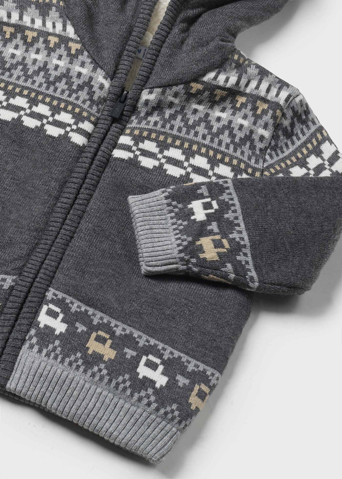 Baby Lined Tricot Zip Cardigan