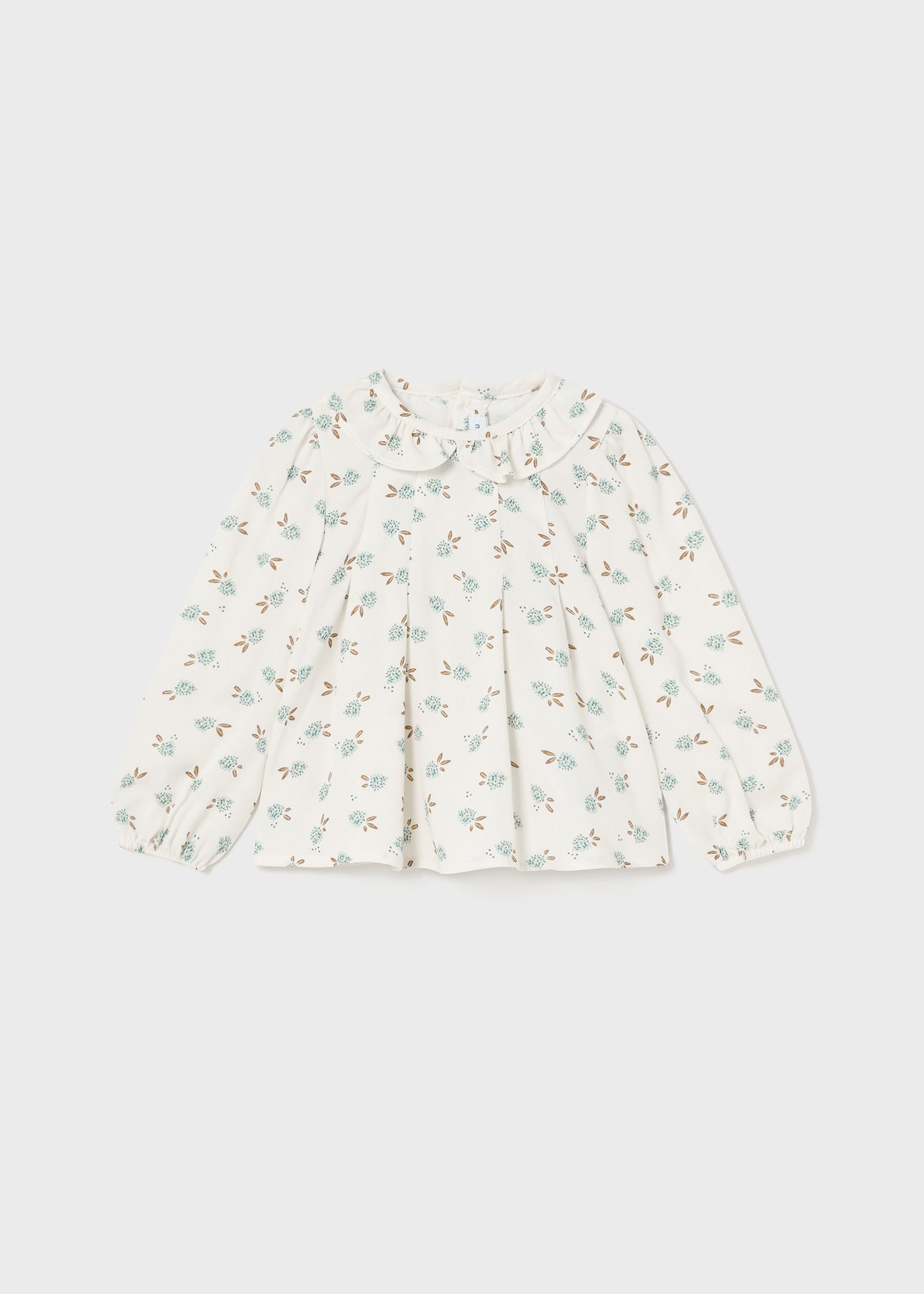 Baby Floral Ruffle Collar Blouse