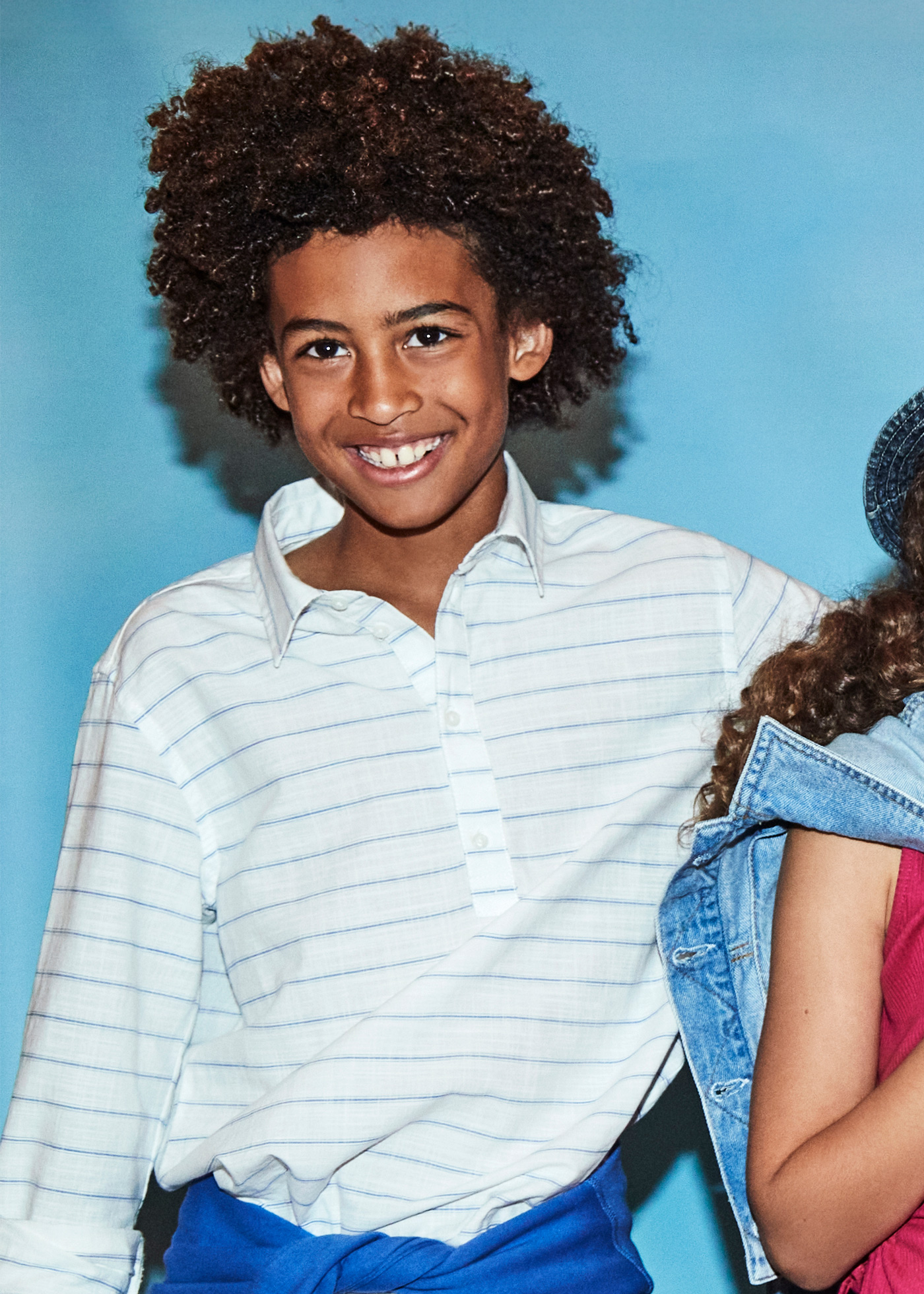 Boy long sleeve polo shirt