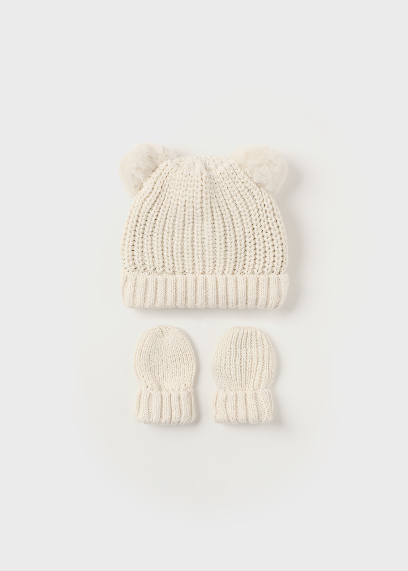Newborn Tricot Hat and Mittens Set