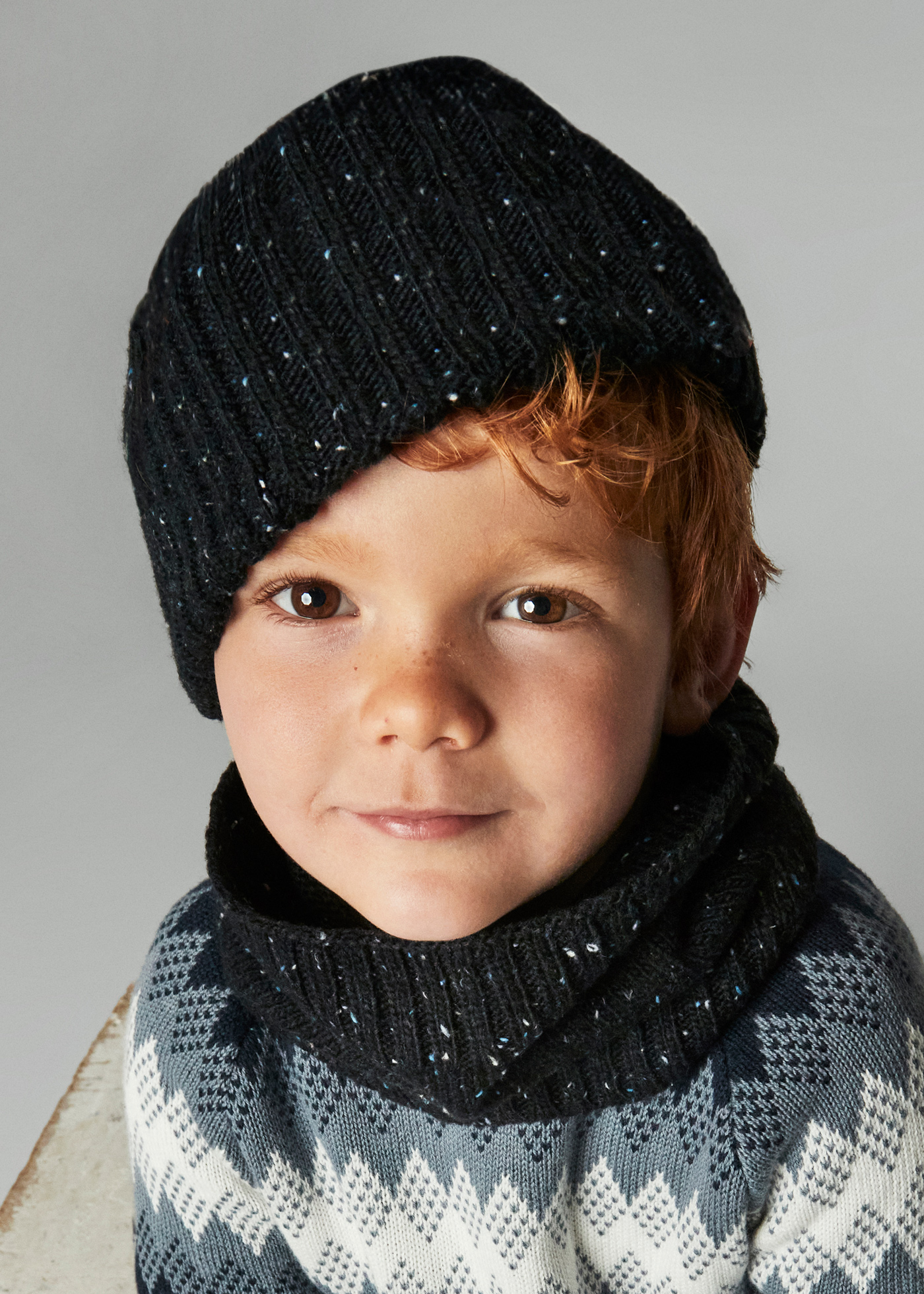 Boy Hat and Neck Warmer
