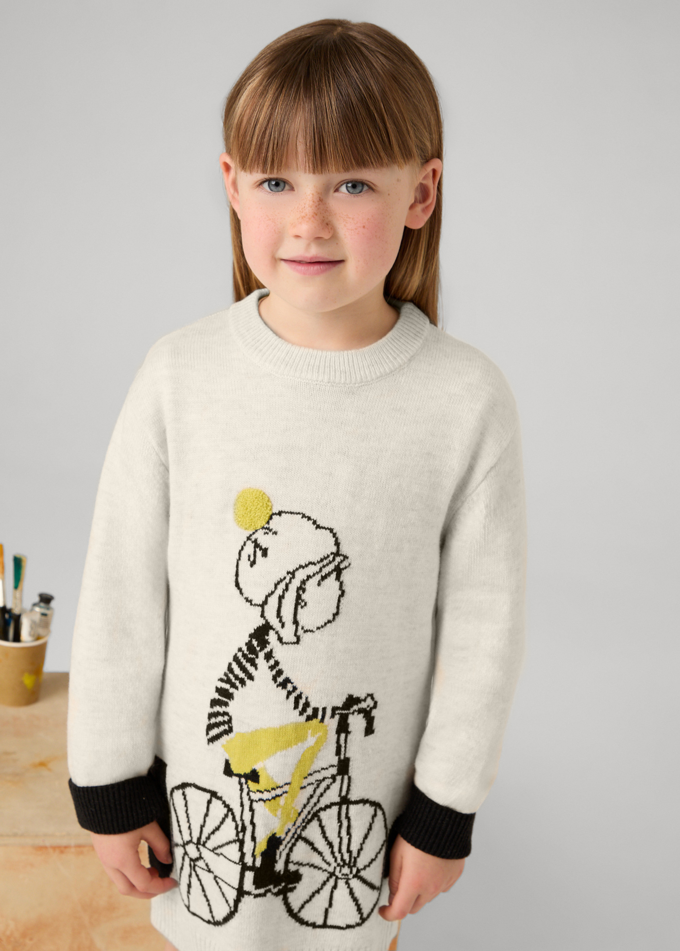Girl Tricot Bike Jumper Dress