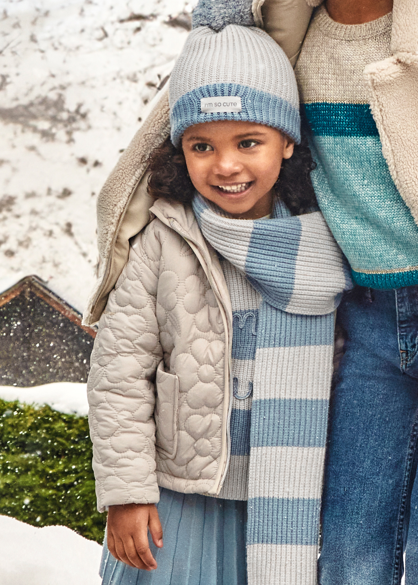 Girl Floral Quilted Coat