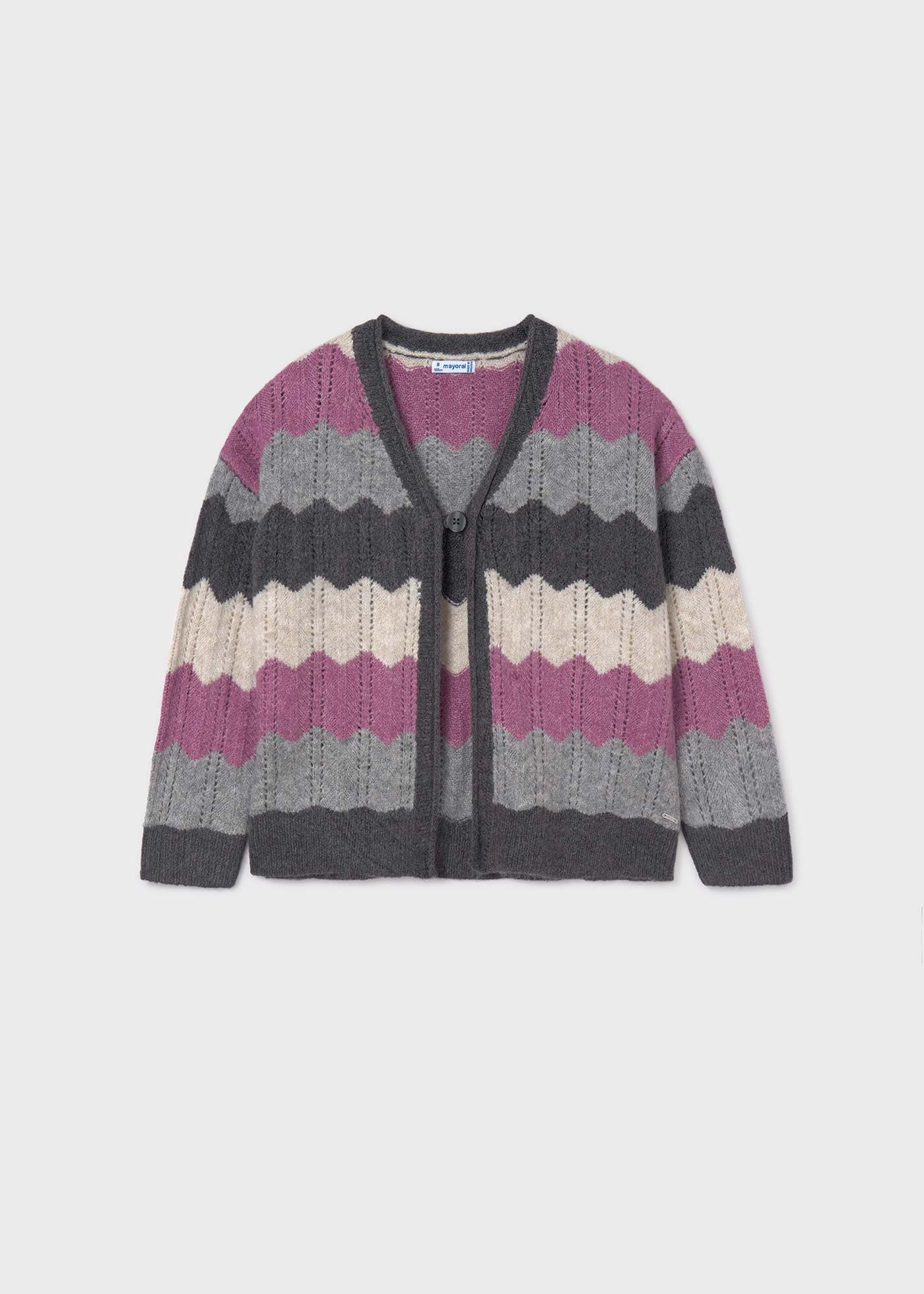 Girl Zigzag Cardigan