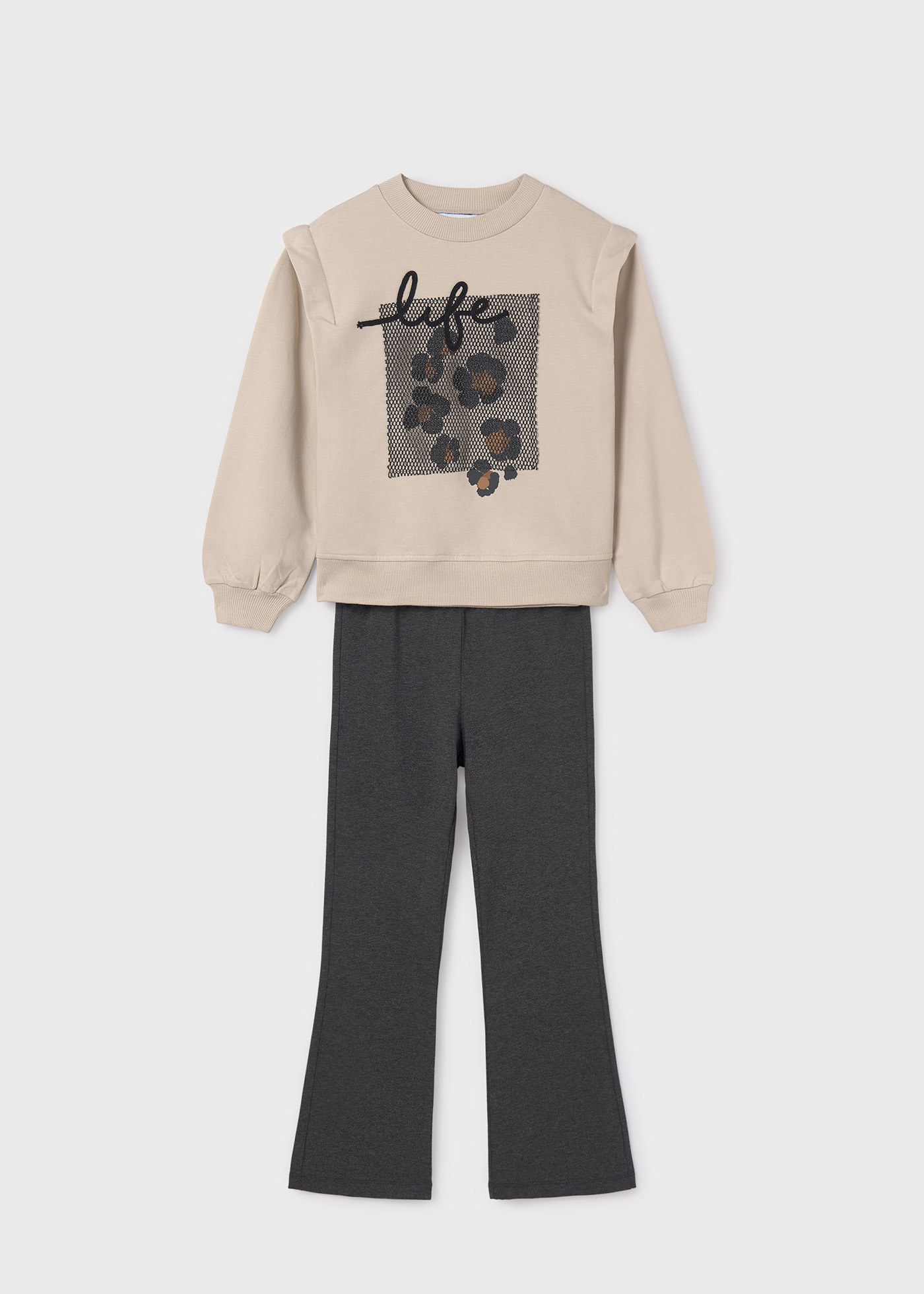 Girl Flared Leggings and Jumper Set