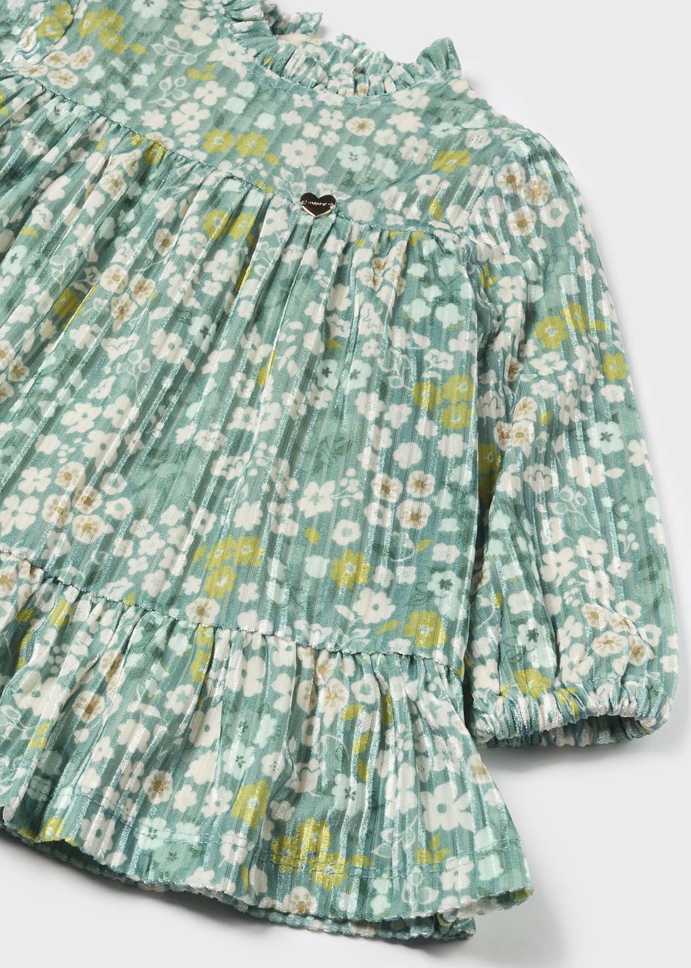 Baby Velvet Floral Dress