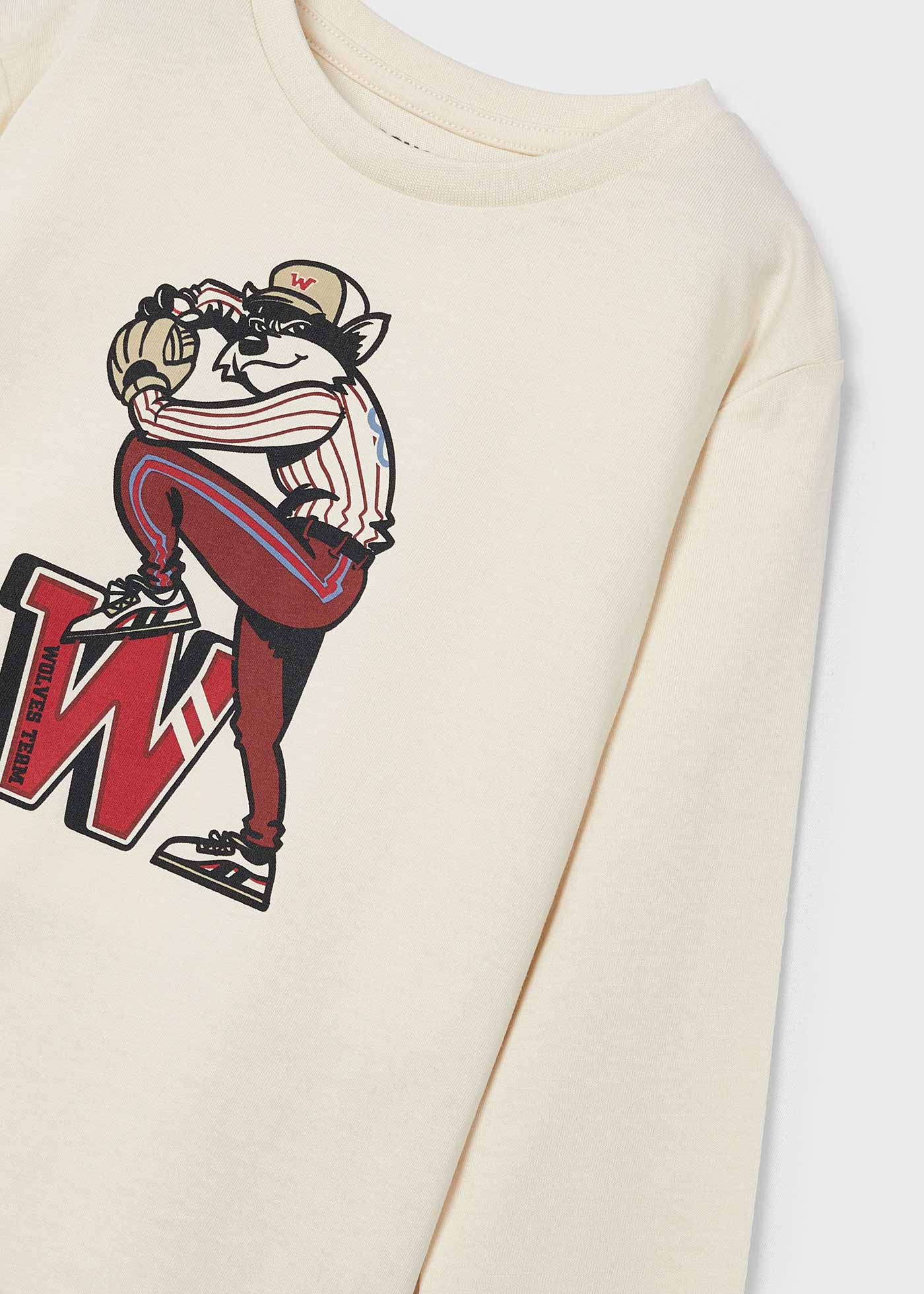 Boy Baseball Print T-Shirt