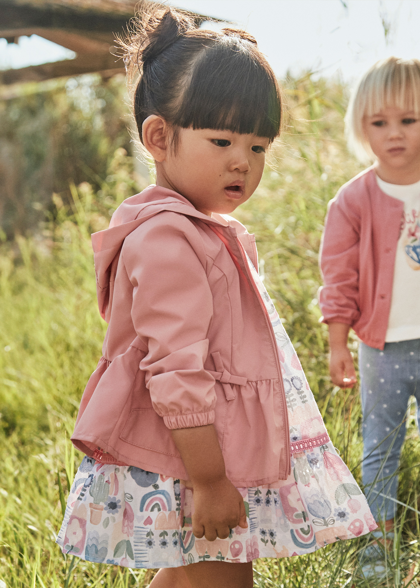 Baby hooded windbreaker