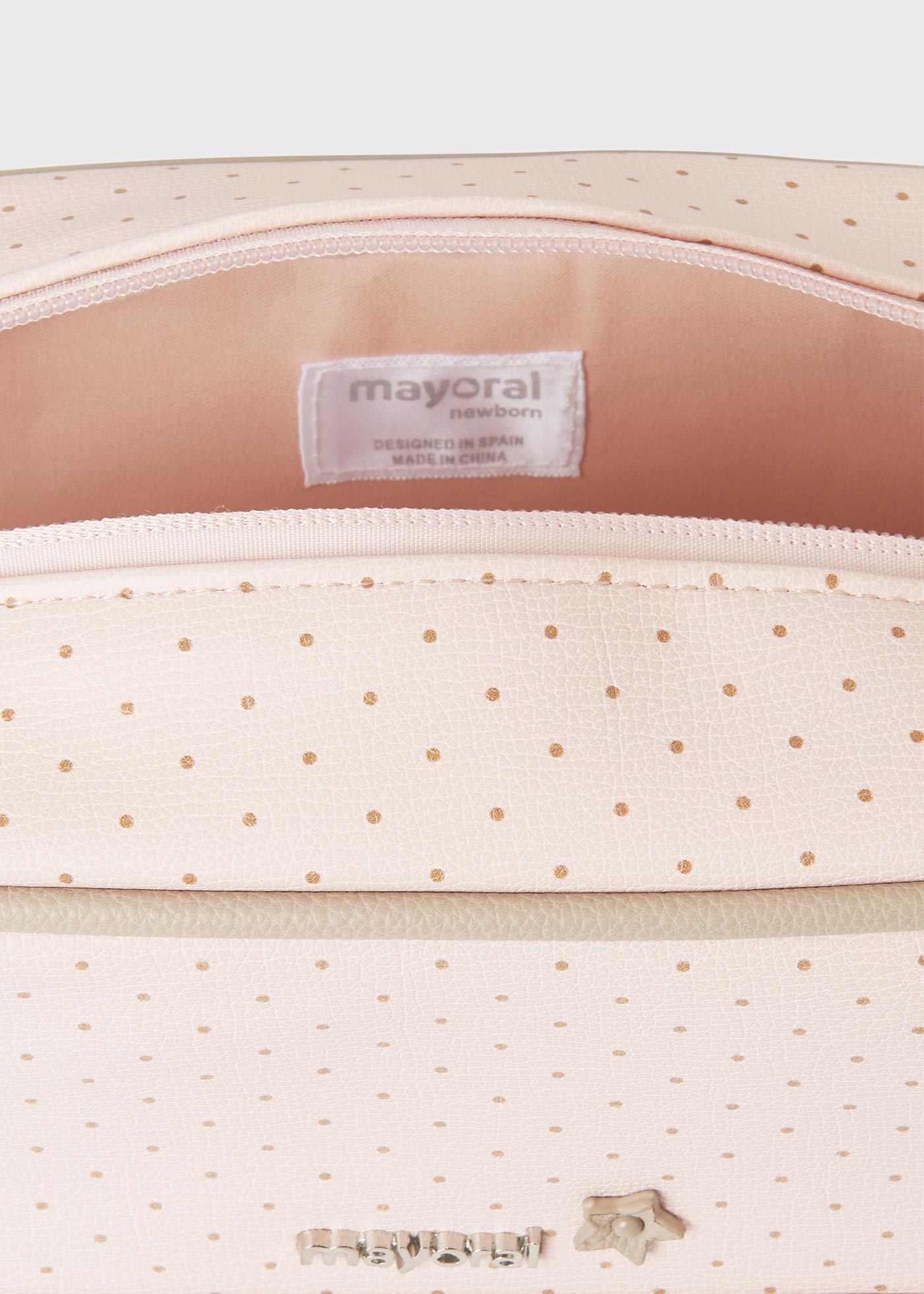 Polka dot toiletry bag